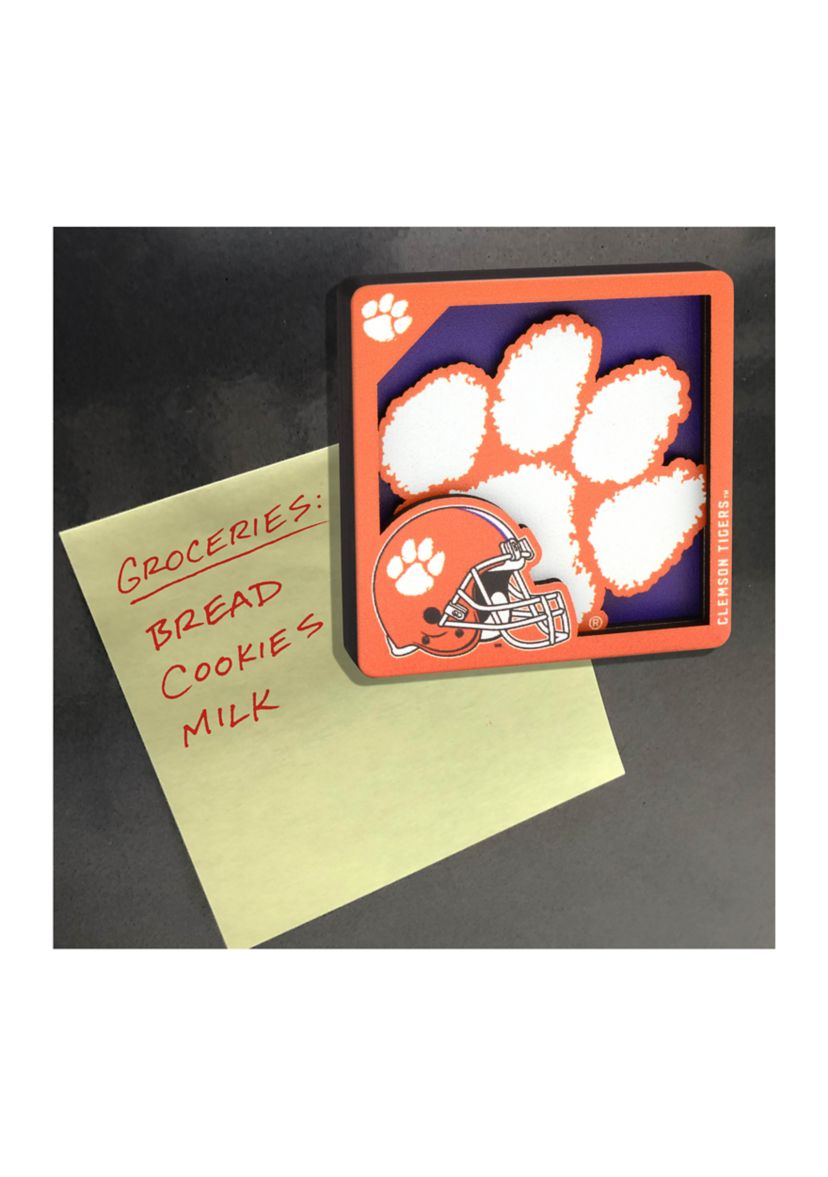 YouTheFan NCAA Clemson Tigers 3D Logo Series Magnets