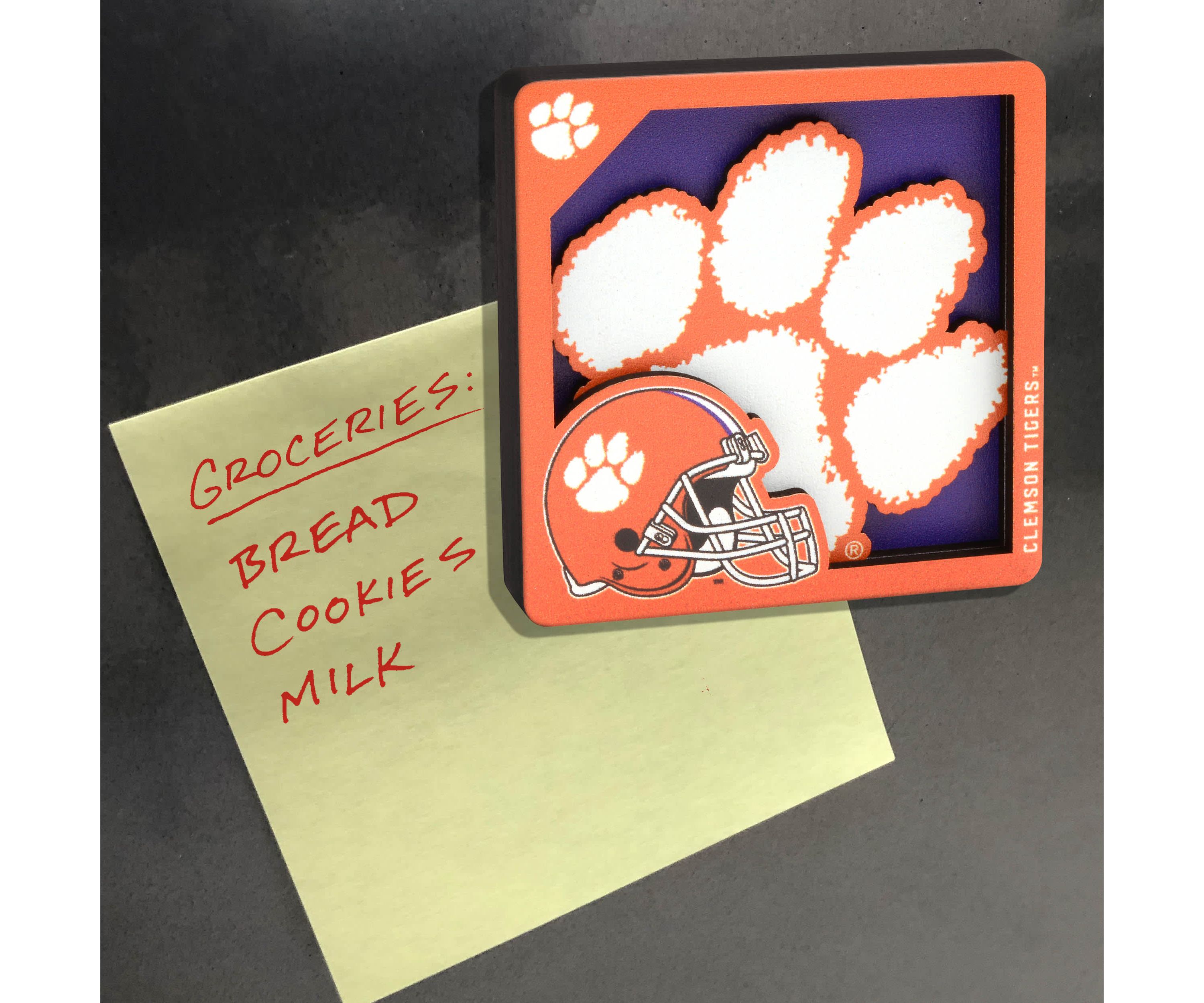 YouTheFan NCAA Clemson Tigers 3D Logo Series Magnets
