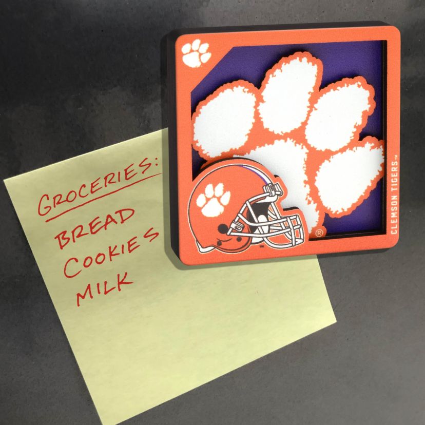 YouTheFan NCAA Clemson Tigers 3D Logo Series Magnets