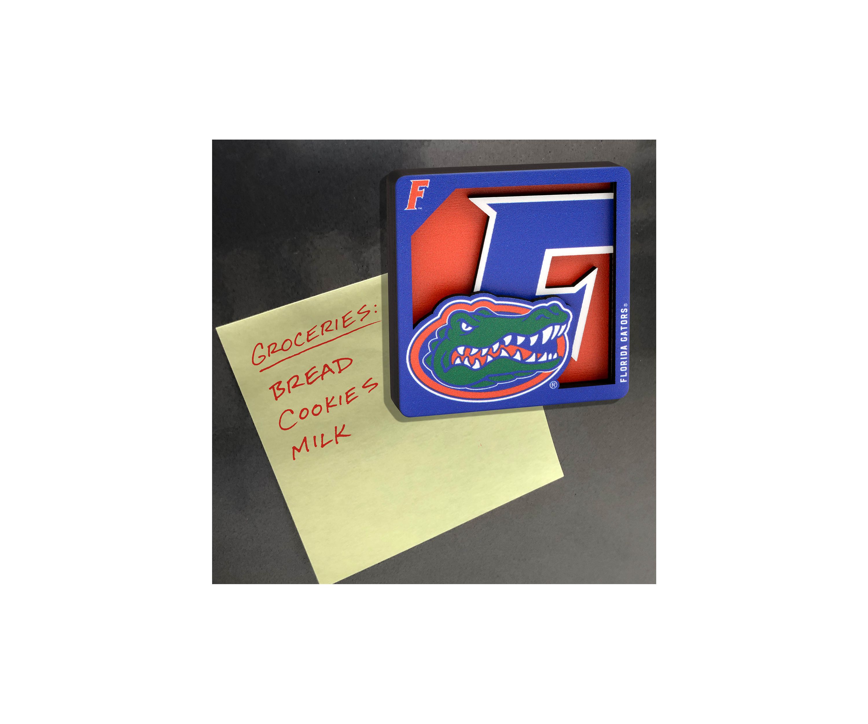 YouTheFan NCAA Florida Gators 3D Logo Series Magnets