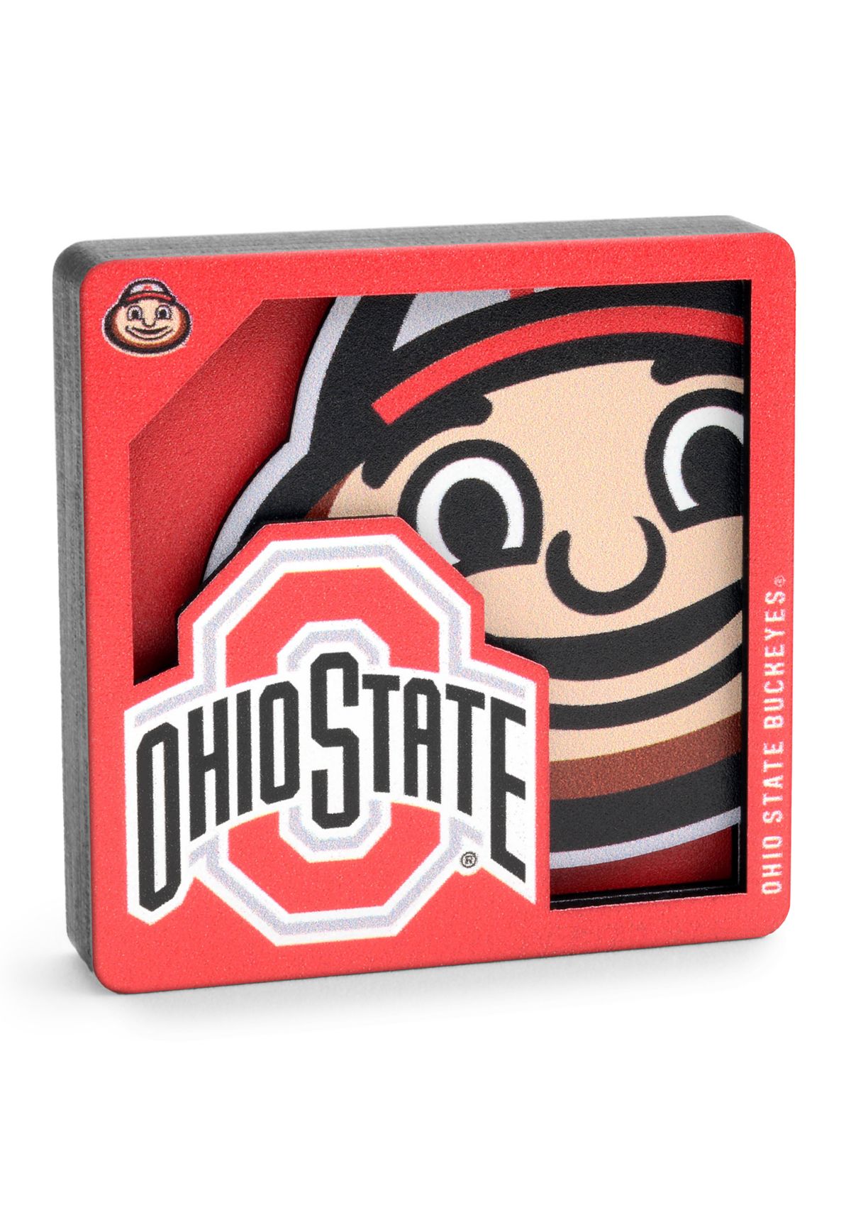 YouTheFan NCAA Ohio State Buckeyes 3D Logo Series Magnets