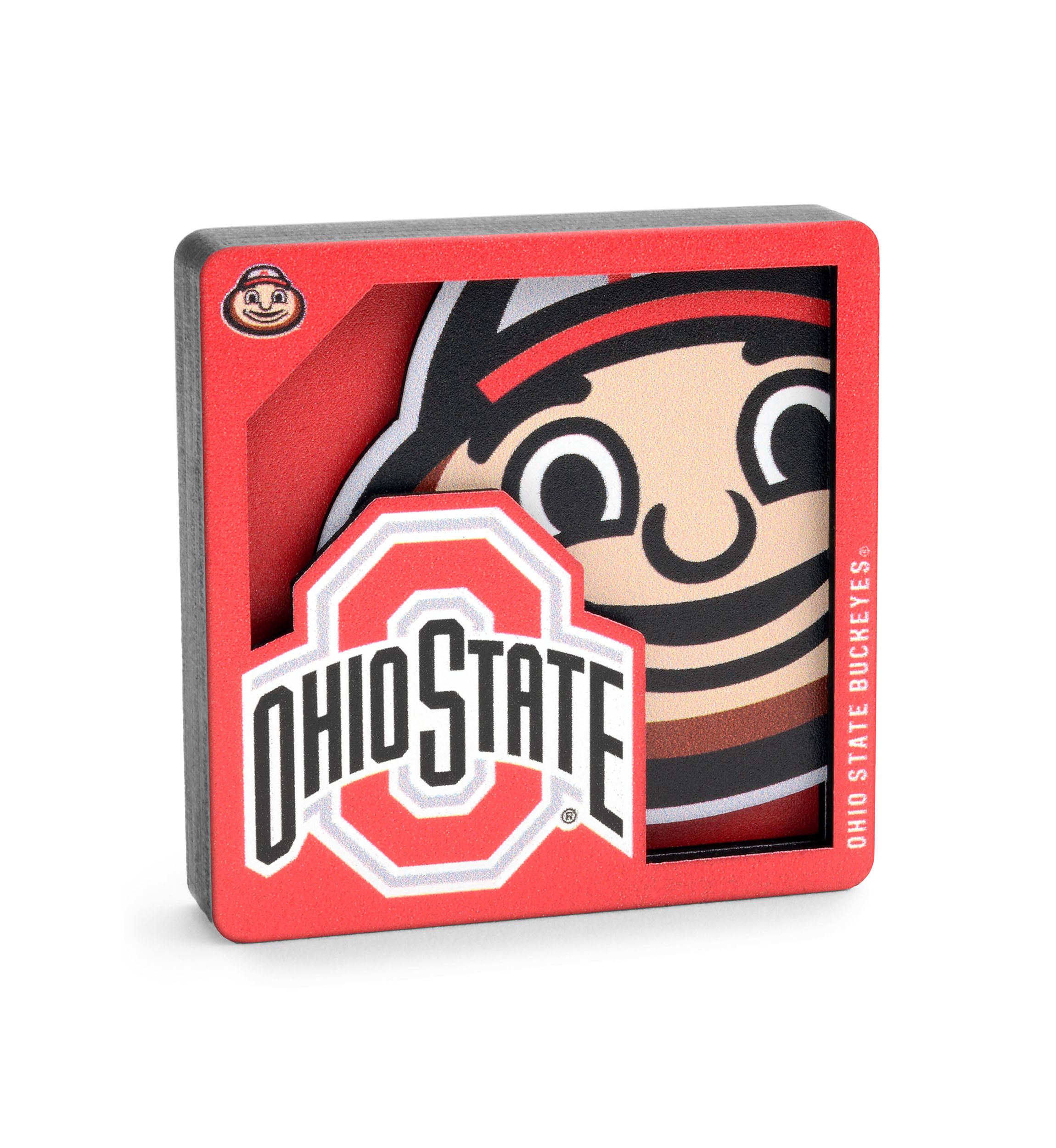 YouTheFan NCAA Ohio State Buckeyes 3D Logo Series Magnets