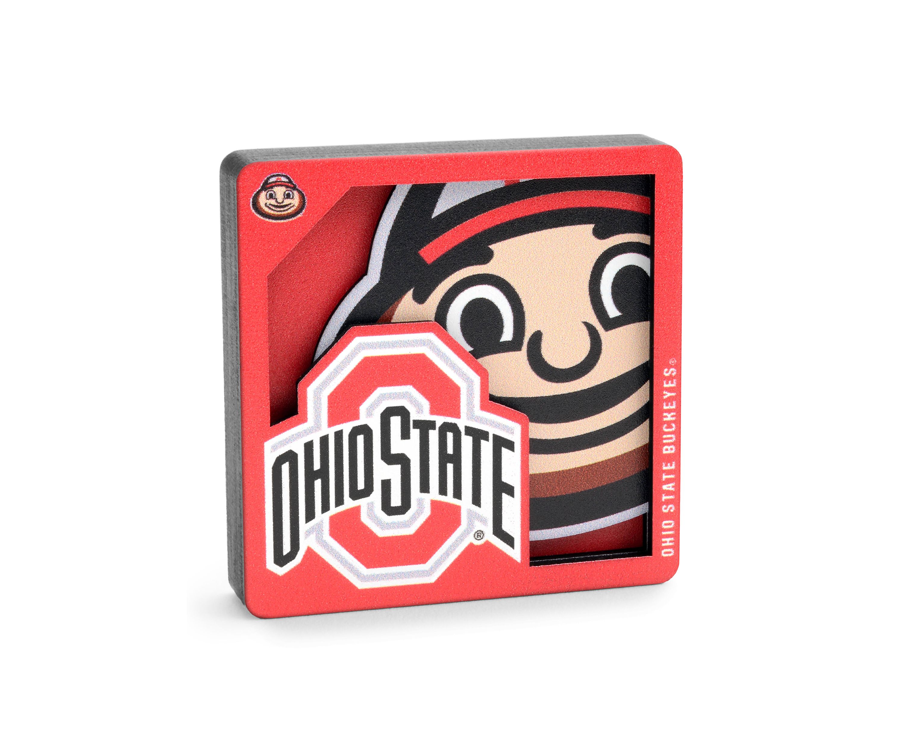 YouTheFan NCAA Ohio State Buckeyes 3D Logo Series Magnets