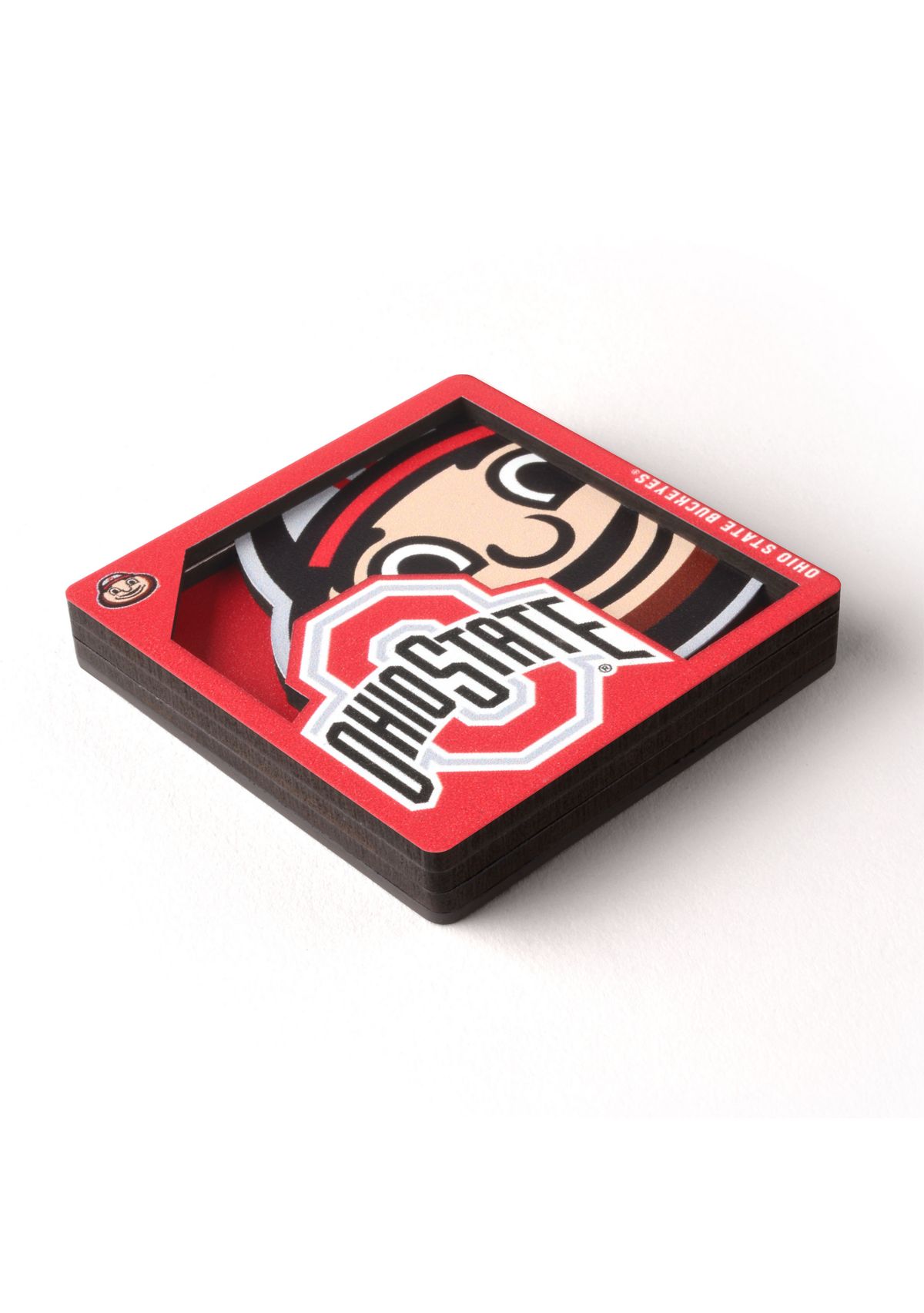 YouTheFan NCAA Ohio State Buckeyes 3D Logo Series Magnets