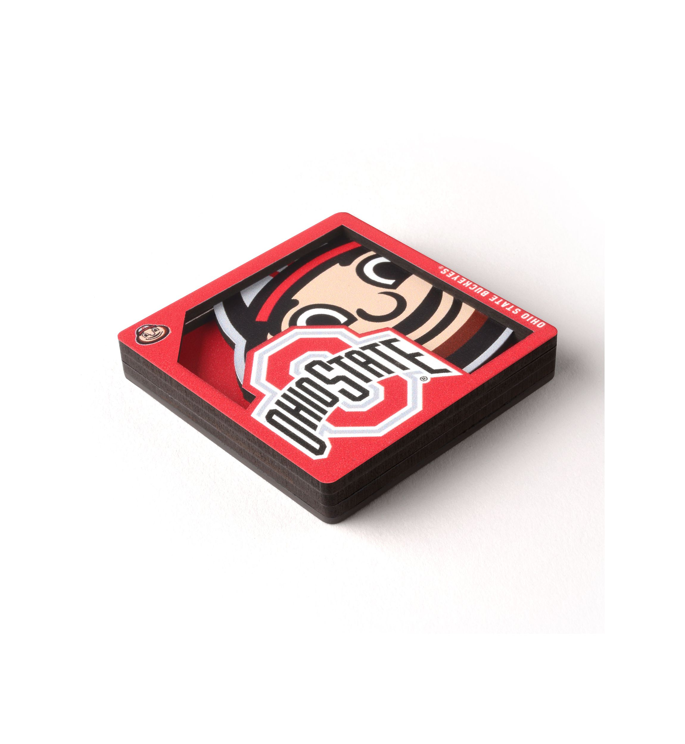 YouTheFan NCAA Ohio State Buckeyes 3D Logo Series Magnets