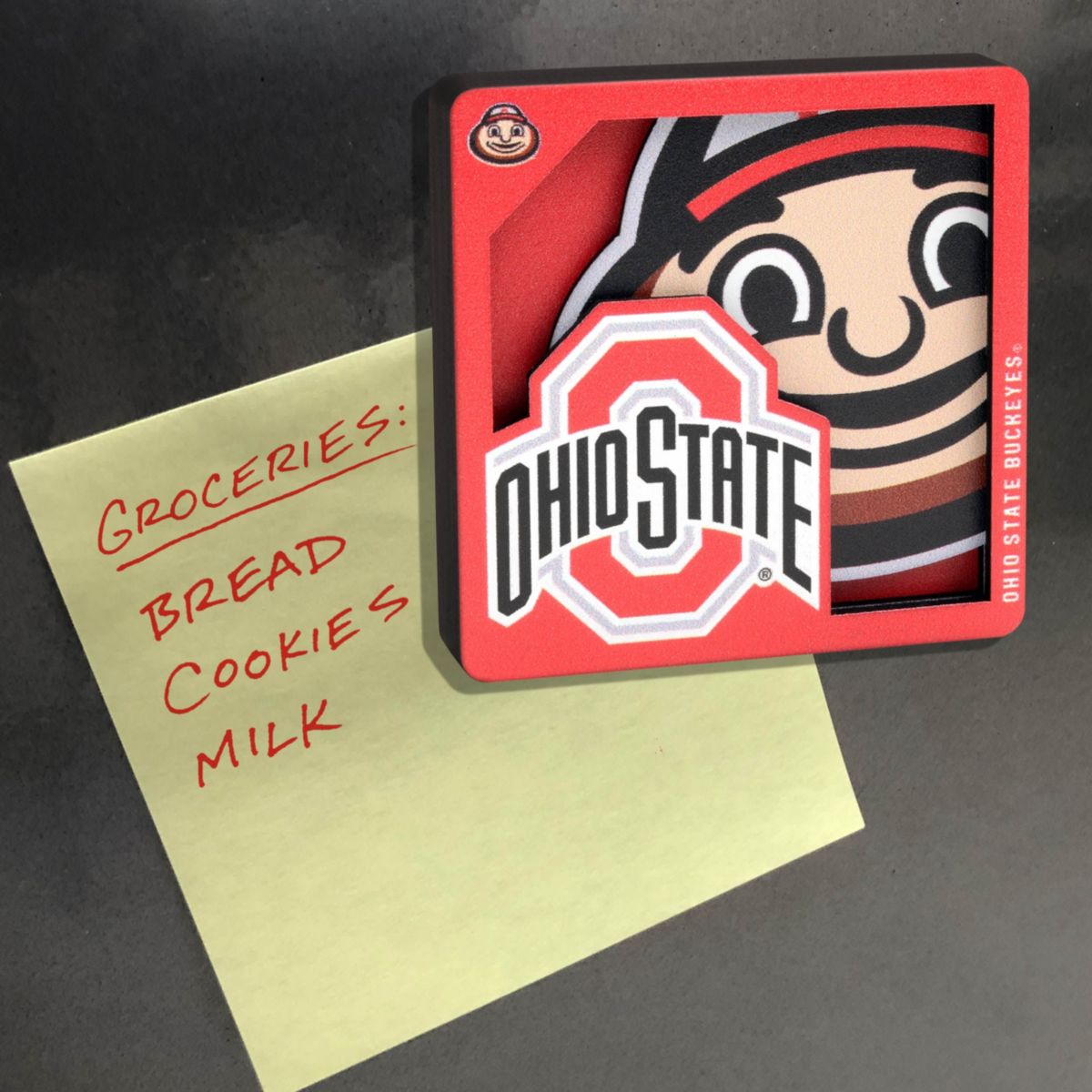 YouTheFan NCAA Ohio State Buckeyes 3D Logo Series Magnets