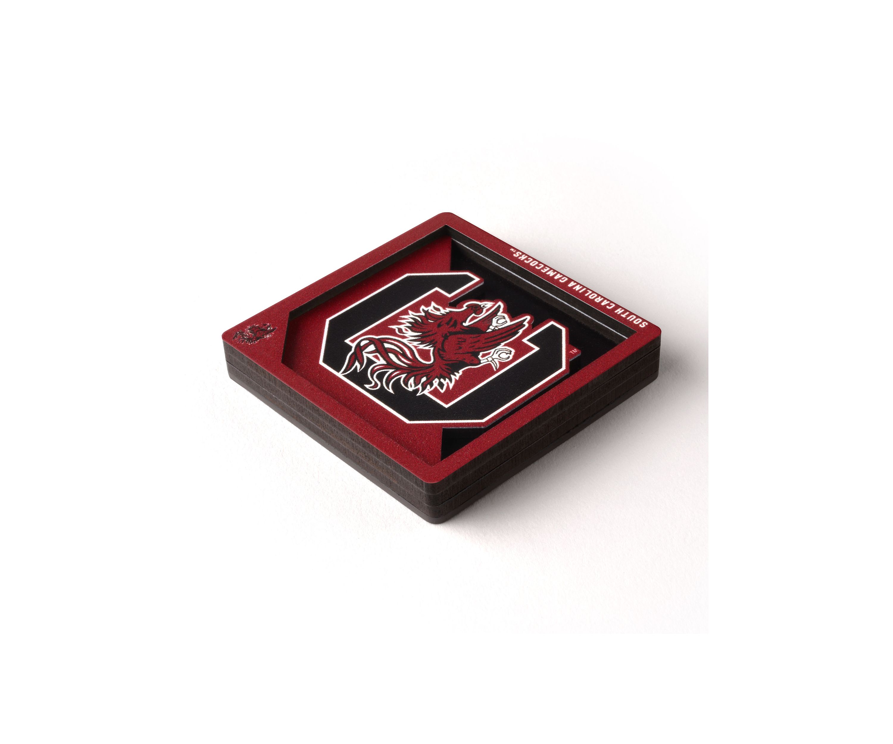 YouTheFan NCAA South Carolina Gamecocks 3D Logo Series Magnets