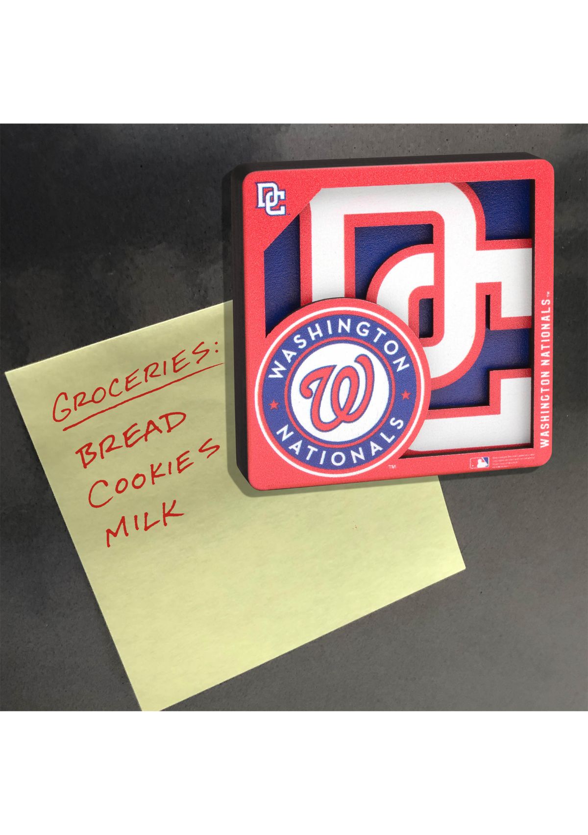 YouTheFan MLB Washington Nationals 3D Logo Series Magnets