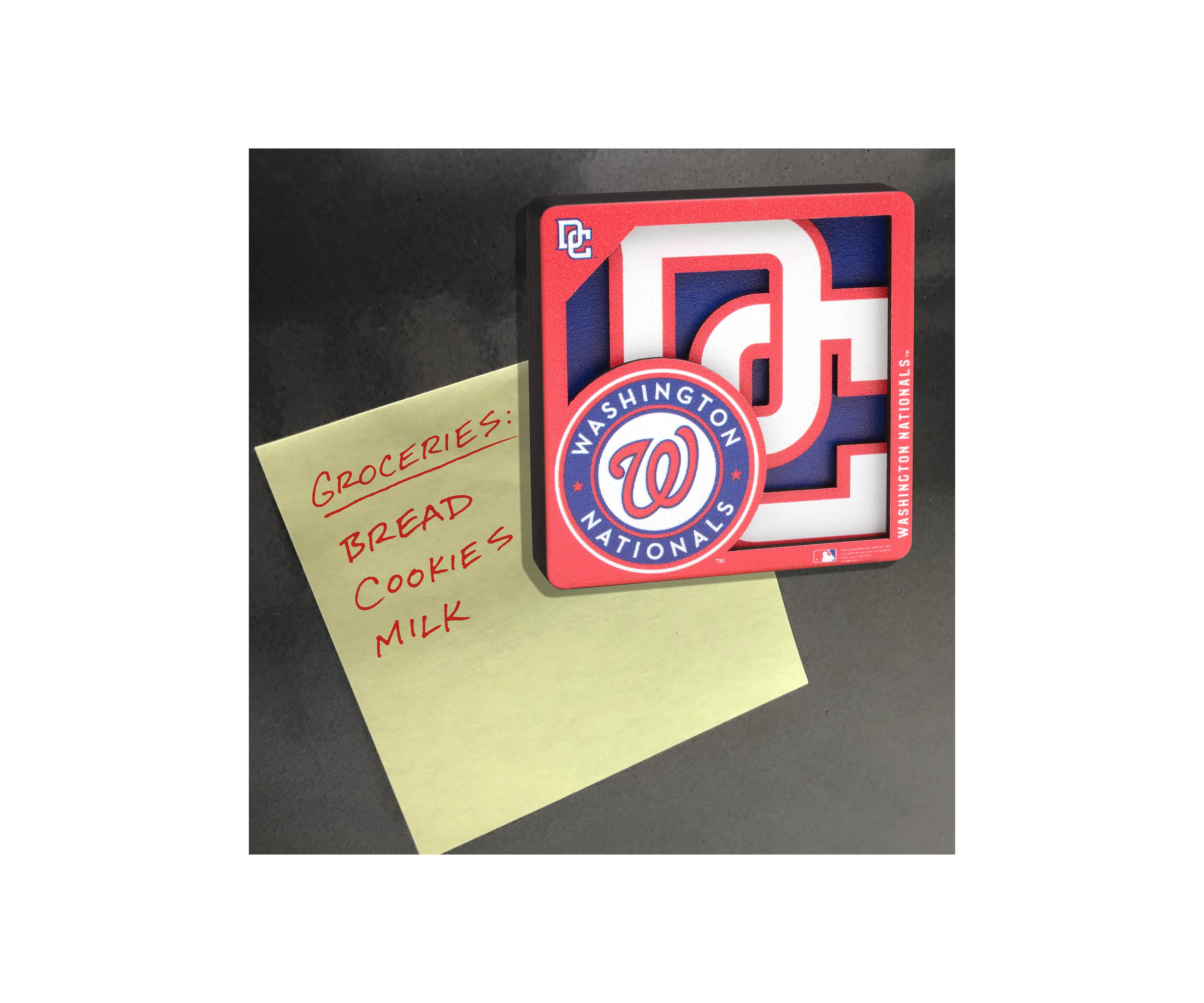 YouTheFan MLB Washington Nationals 3D Logo Series Magnets