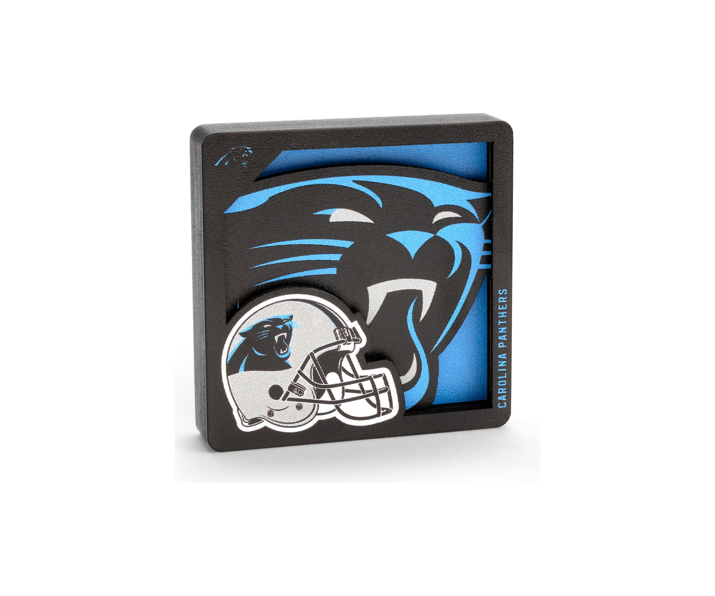 YouTheFan NFL Carolina Panthers 3D Logo Series Magnets