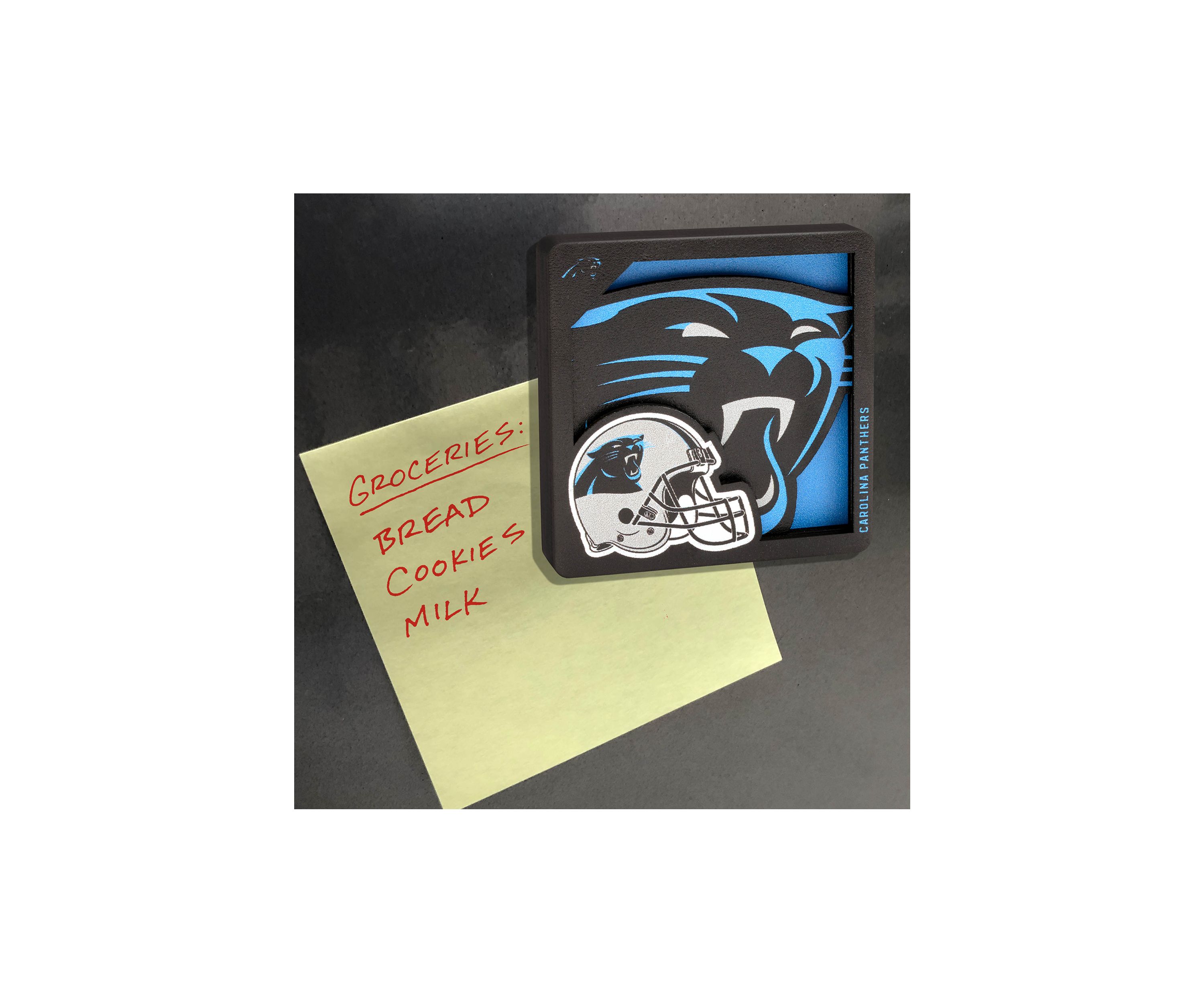 YouTheFan NFL Carolina Panthers 3D Logo Series Magnets