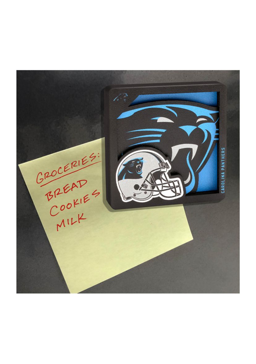 YouTheFan NFL Carolina Panthers 3D Logo Series Magnets