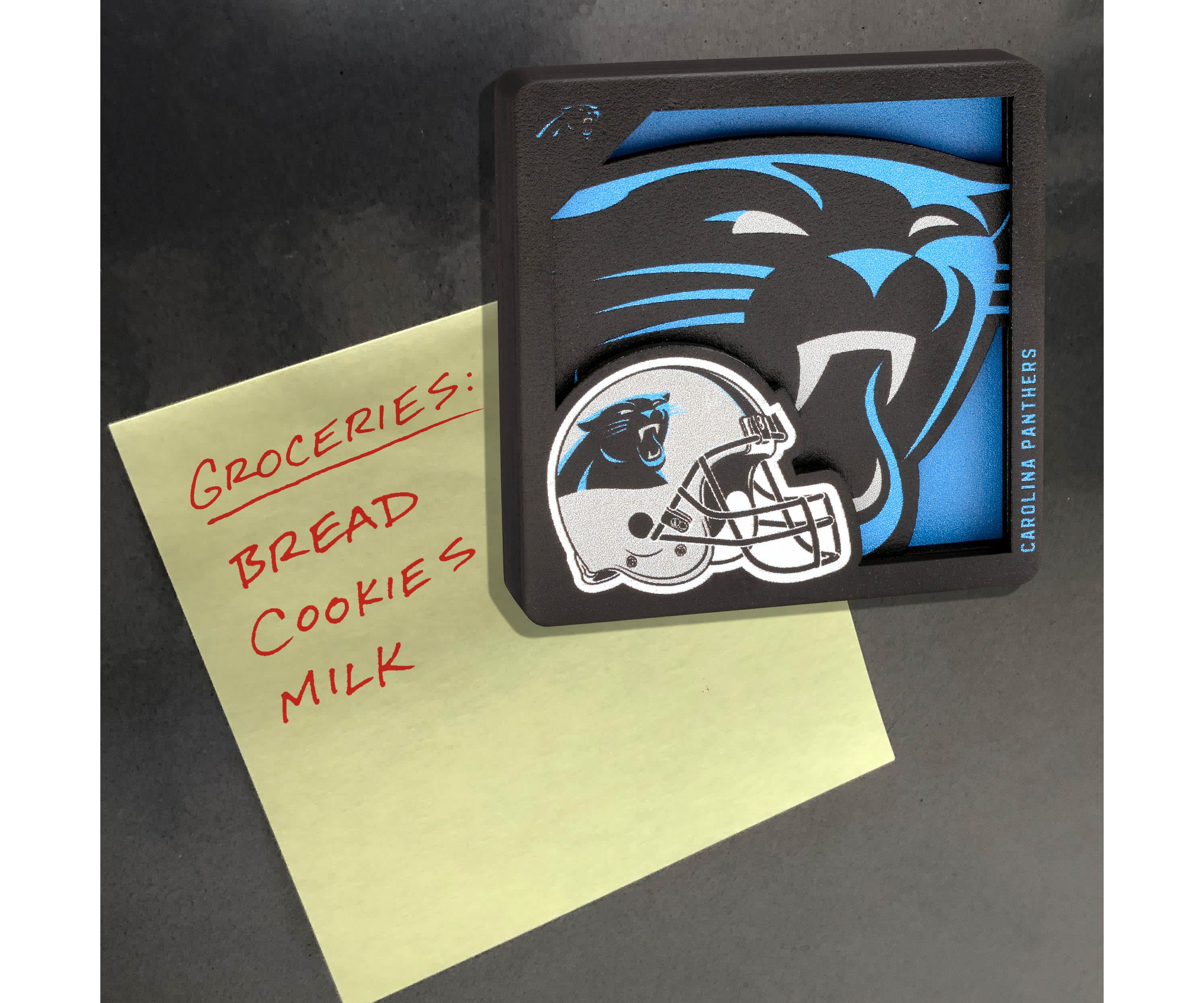 YouTheFan NFL Carolina Panthers 3D Logo Series Magnets