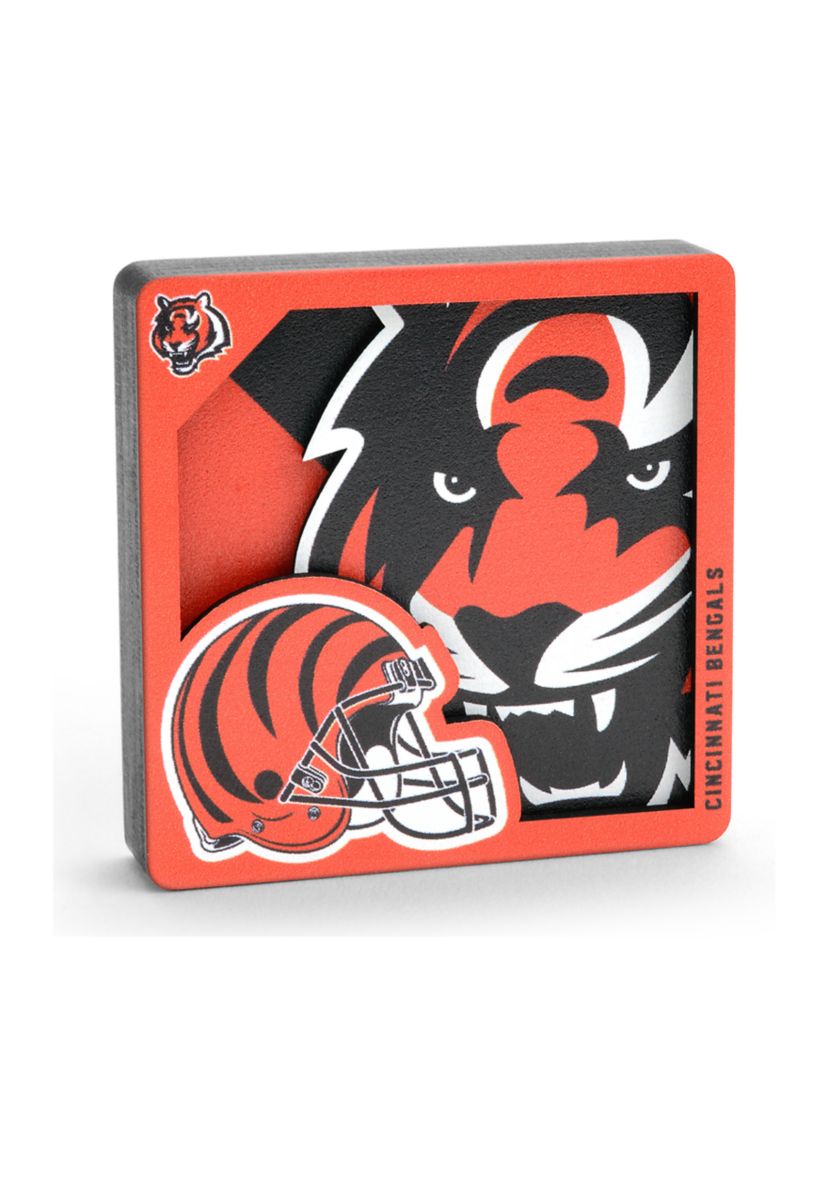 YouTheFan NFL Cincinnati Bengals 3D Logo Series Magnets
