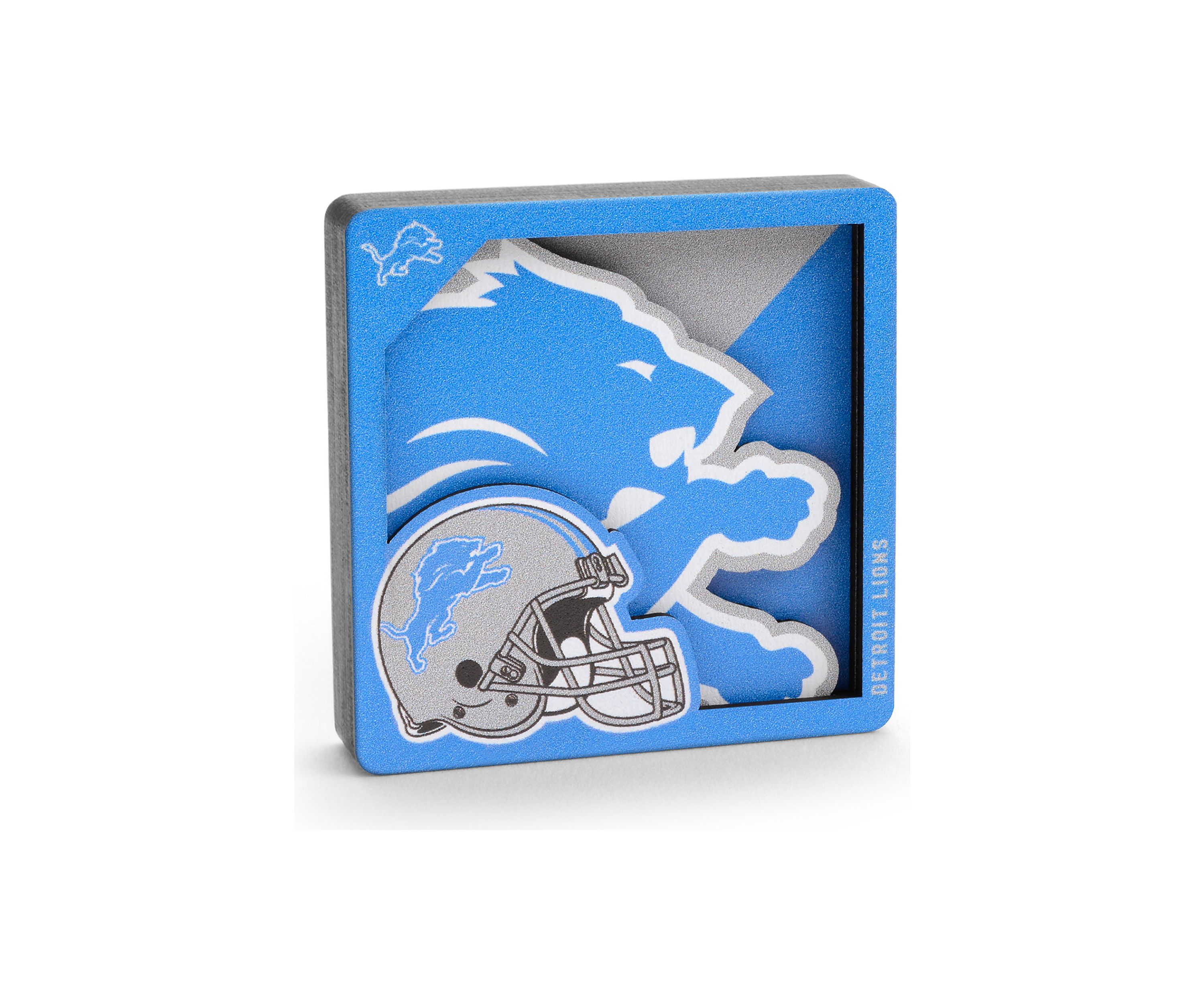 YouTheFan NFL Detroit Lions 3D Logo Series Magnets