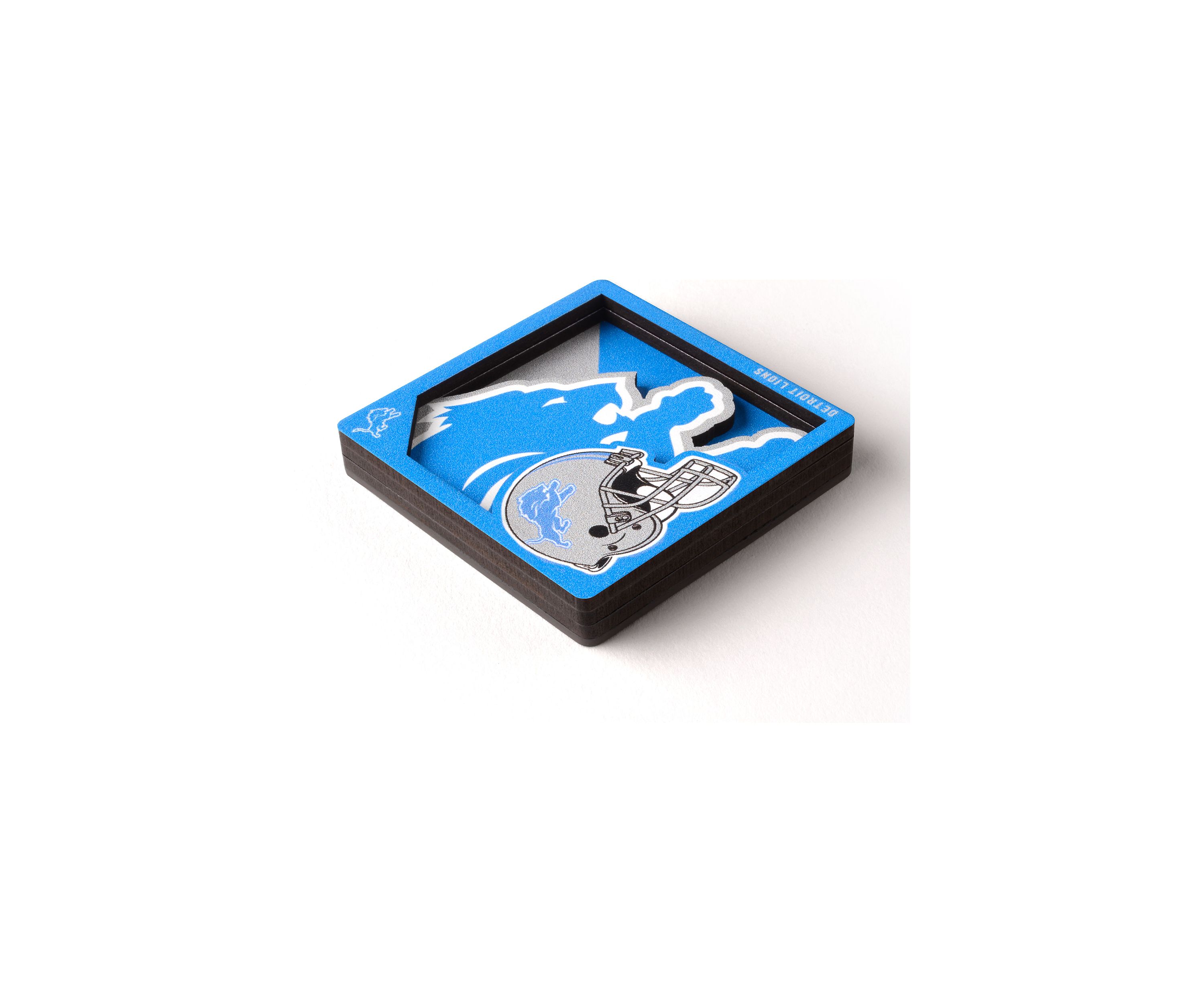 YouTheFan NFL Detroit Lions 3D Logo Series Magnets