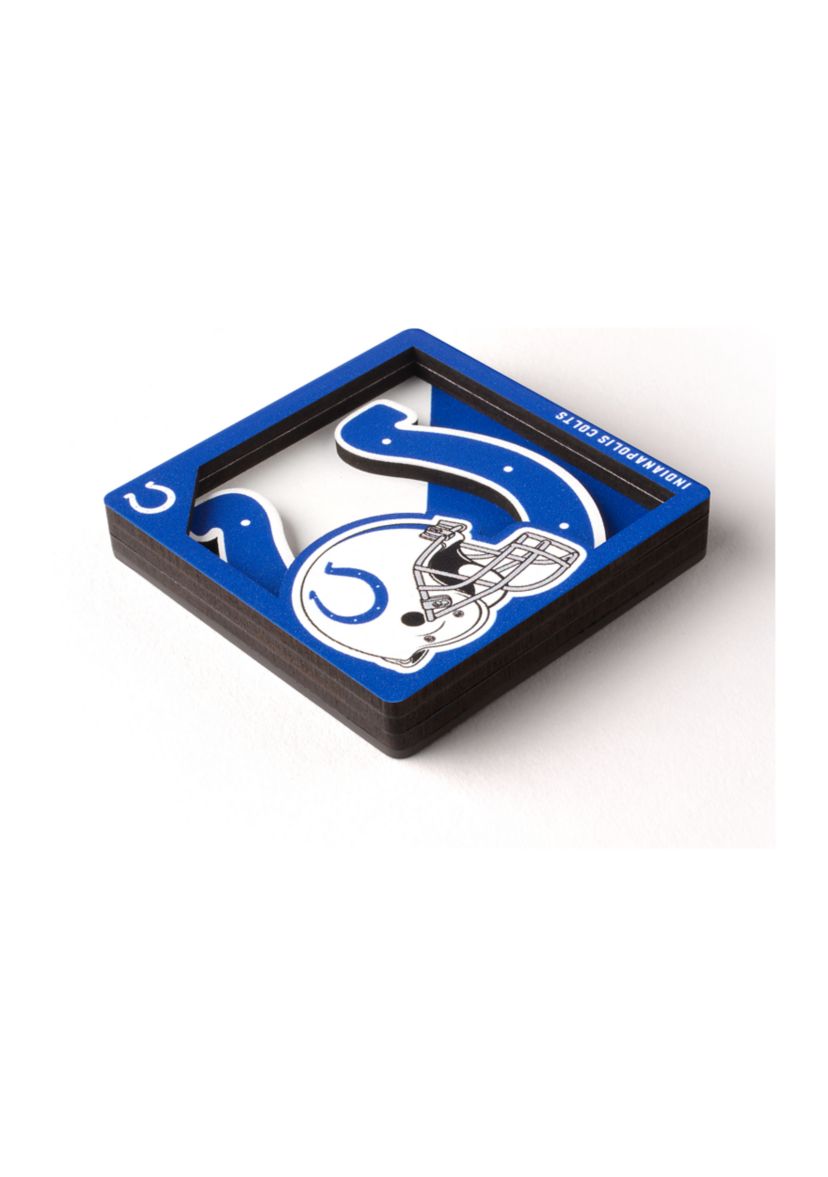 YouTheFan NFL Indianapolis Colts 3D Logo Series Magnets