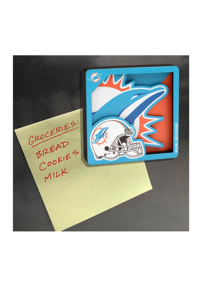 YouTheFan NFL Miami Dolphins 3D Logo Series Magnets