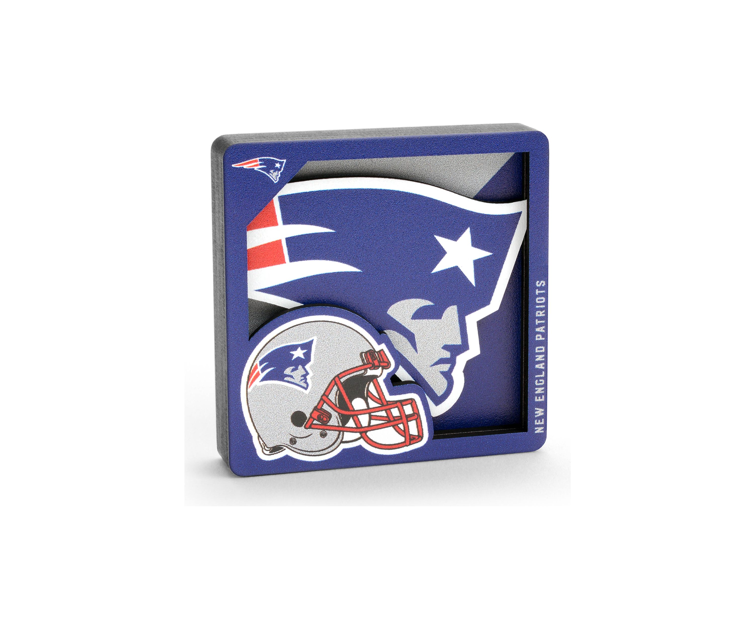 YouTheFan NFL New England Patriots 3D Logo Series Magnets