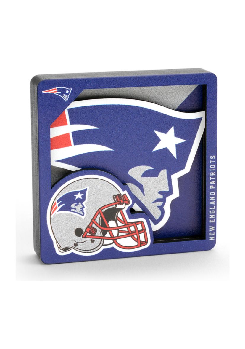 YouTheFan NFL New England Patriots 3D Logo Series Magnets