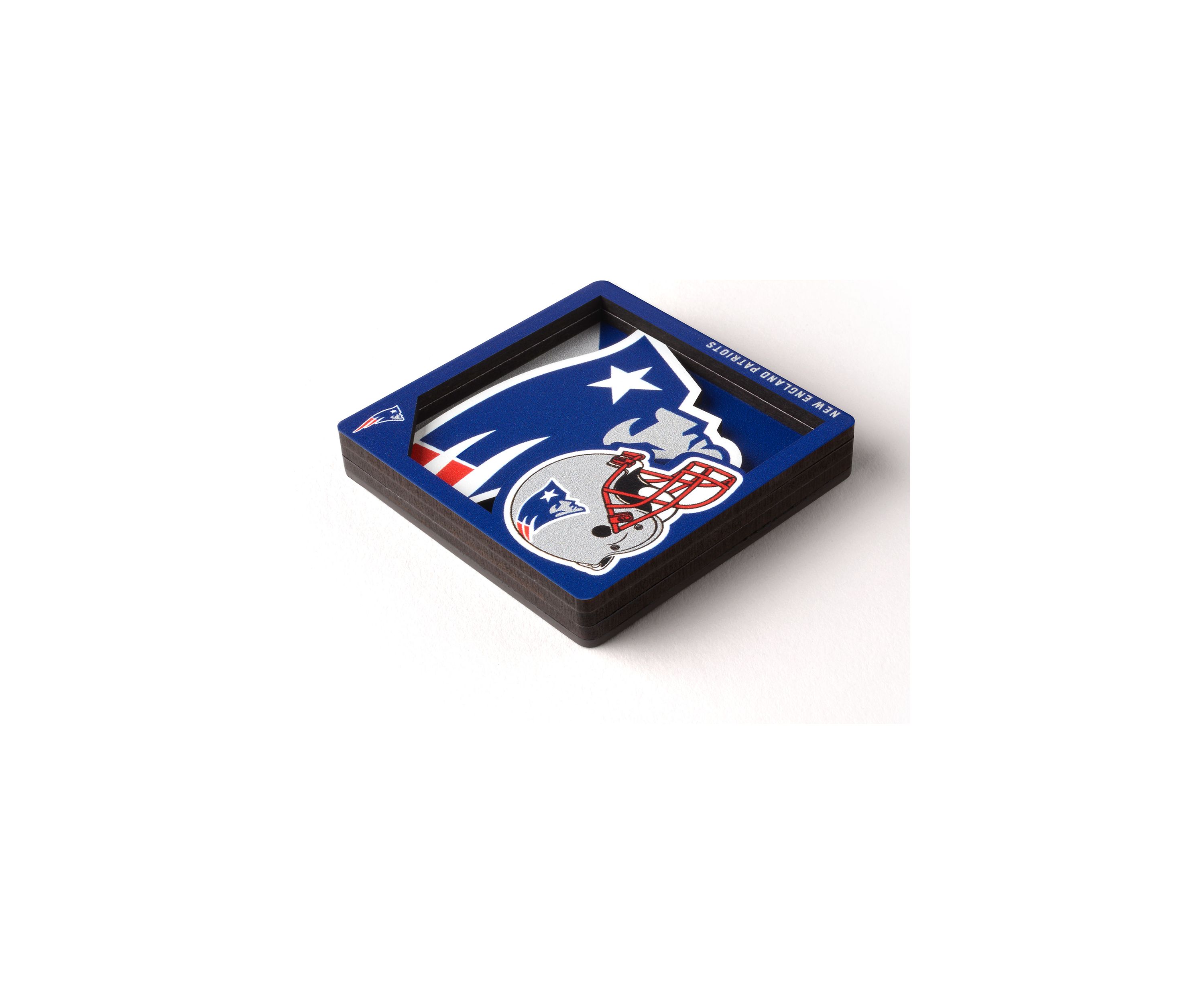 YouTheFan NFL New England Patriots 3D Logo Series Magnets