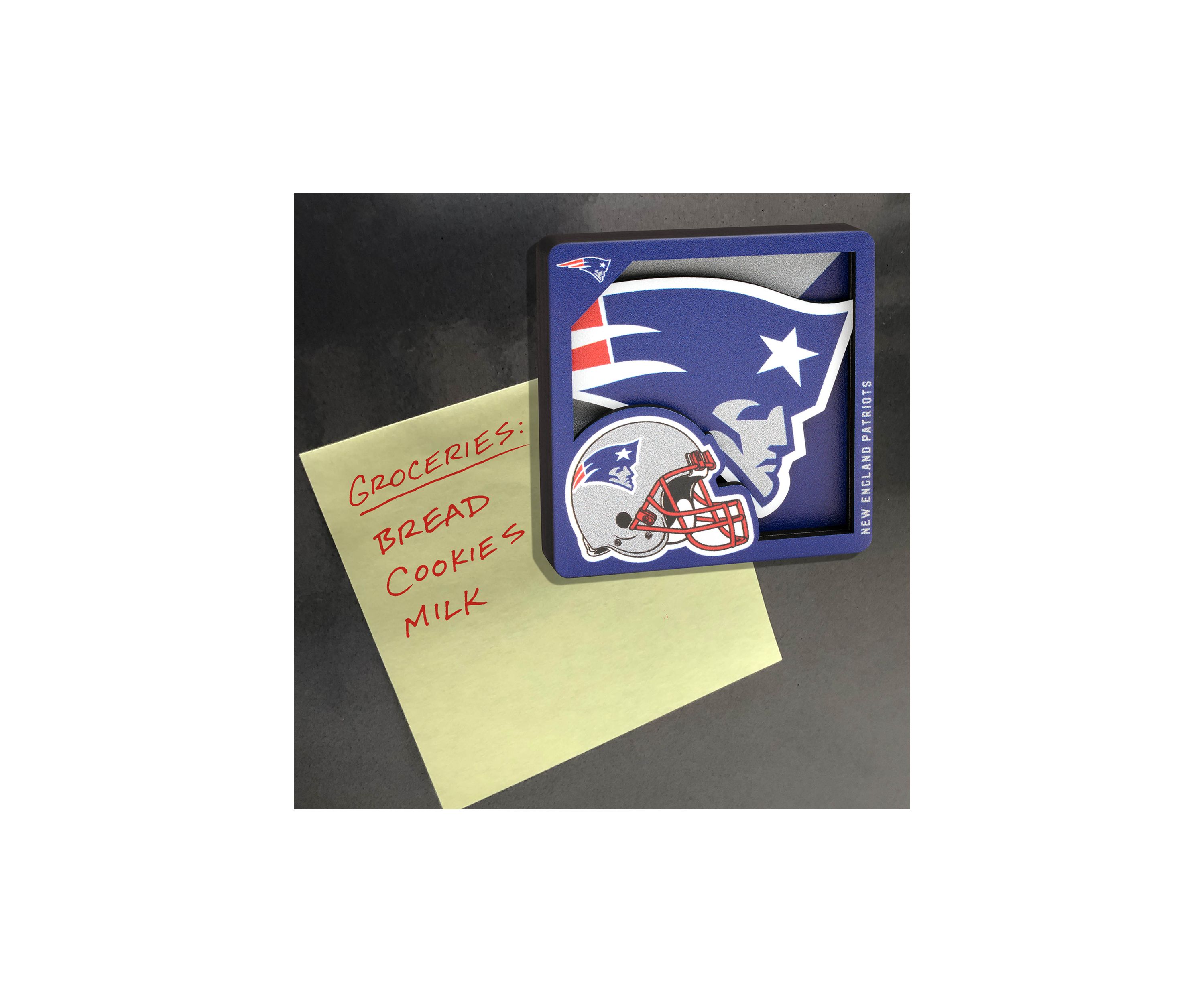 YouTheFan NFL New England Patriots 3D Logo Series Magnets