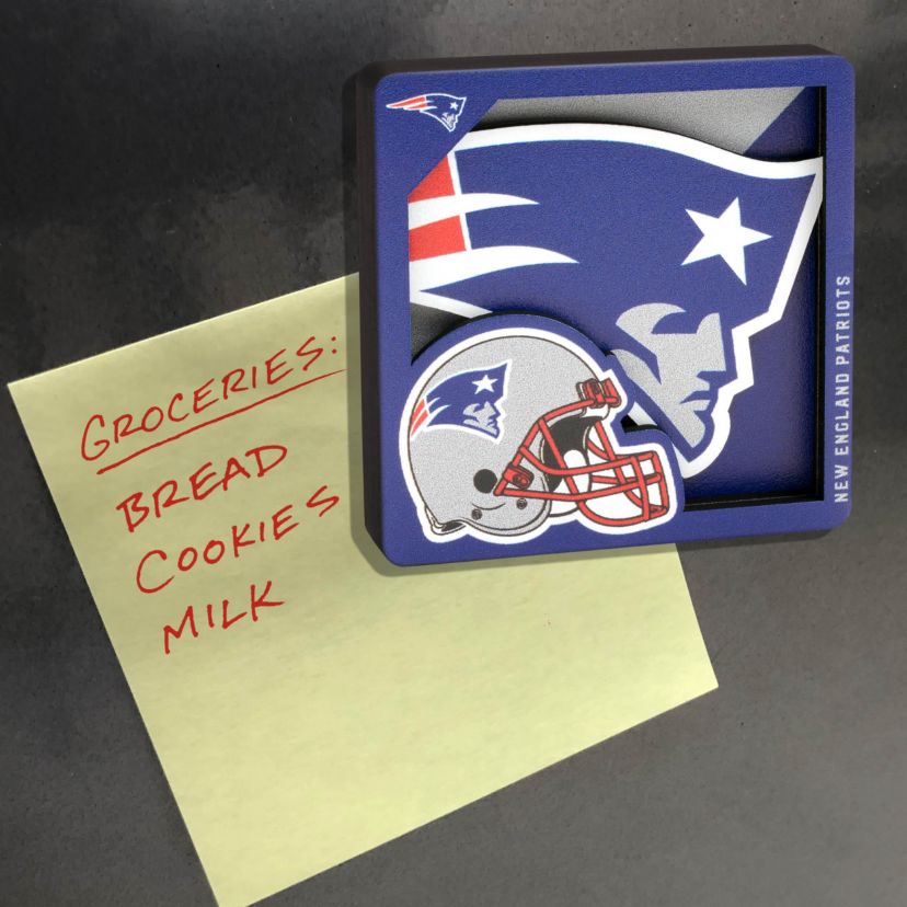 YouTheFan NFL New England Patriots 3D Logo Series Magnets