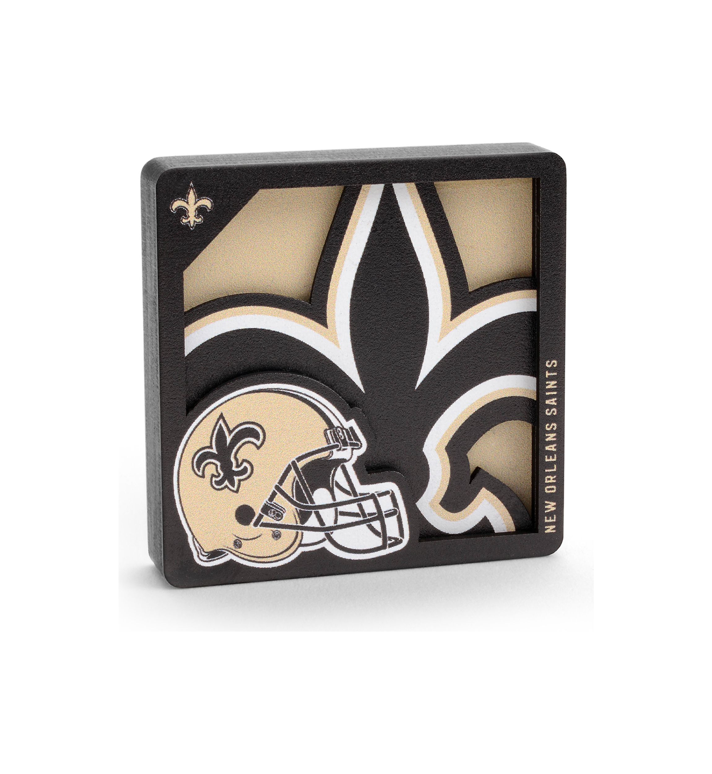 YouTheFan NFL New Orleans Saints 3D Logo Series Magnets