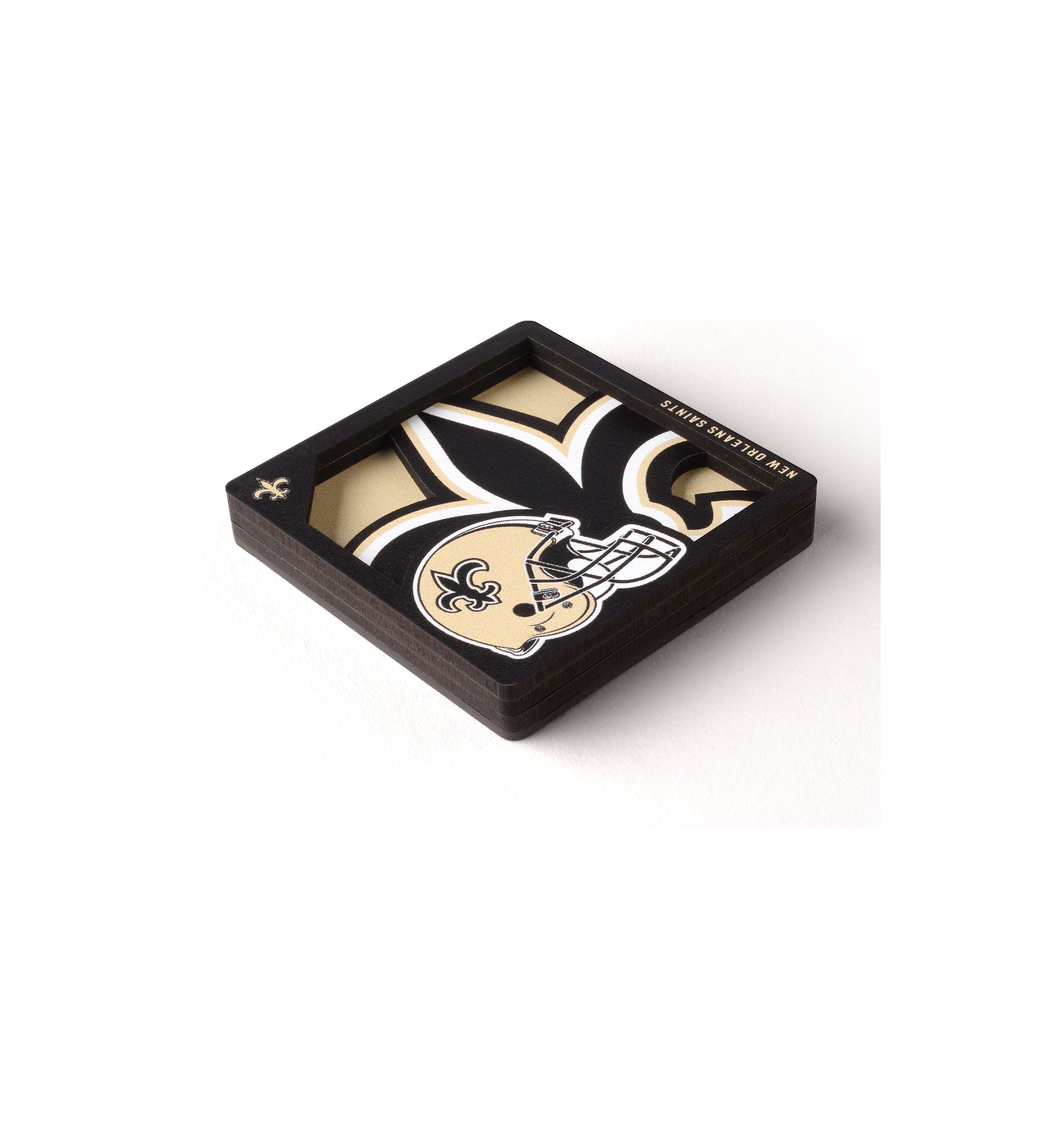 YouTheFan NFL New Orleans Saints 3D Logo Series Magnets