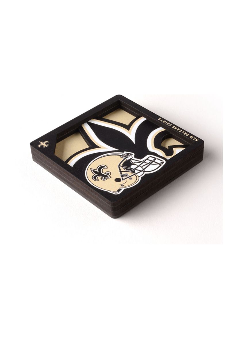 YouTheFan NFL New Orleans Saints 3D Logo Series Magnets