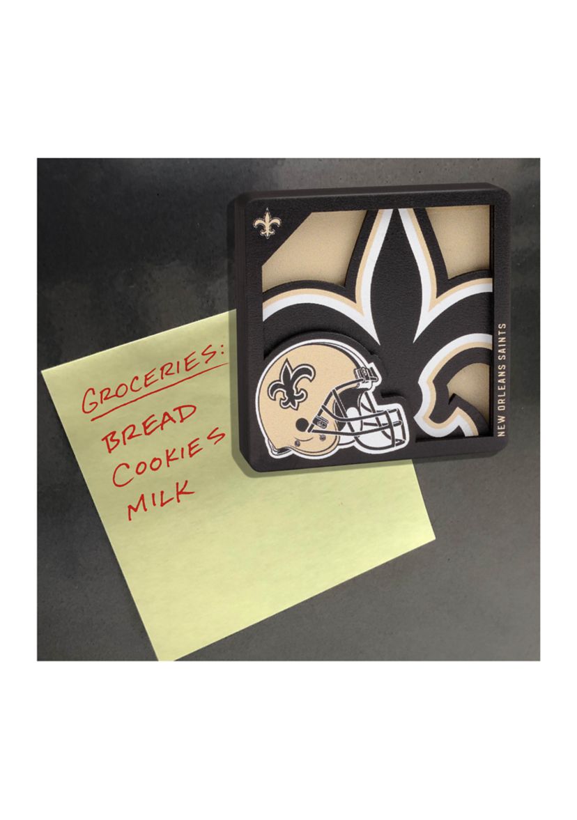 YouTheFan NFL New Orleans Saints 3D Logo Series Magnets