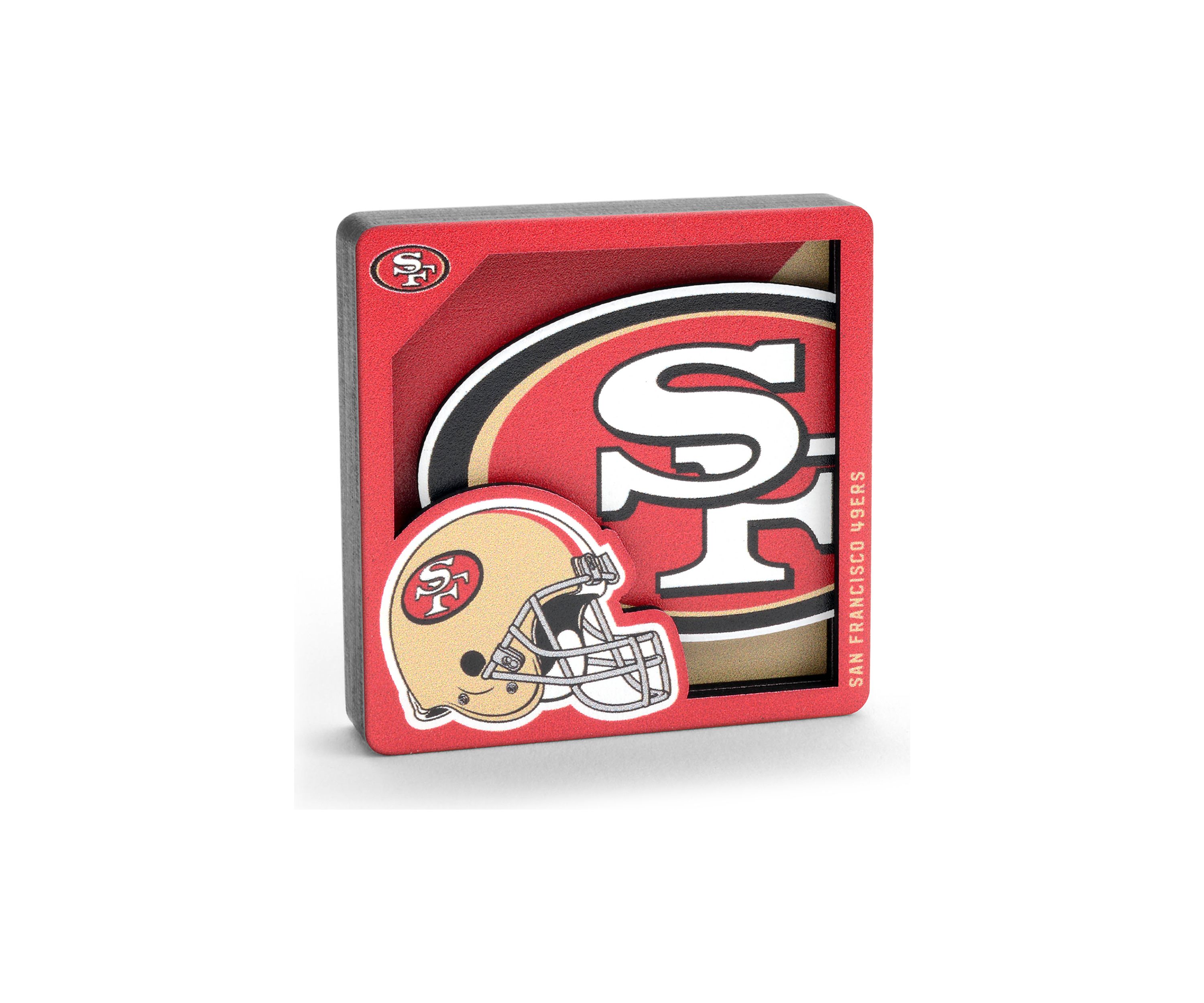 YouTheFan NFL San Francisco 49ers 3D Logo Series Magnets