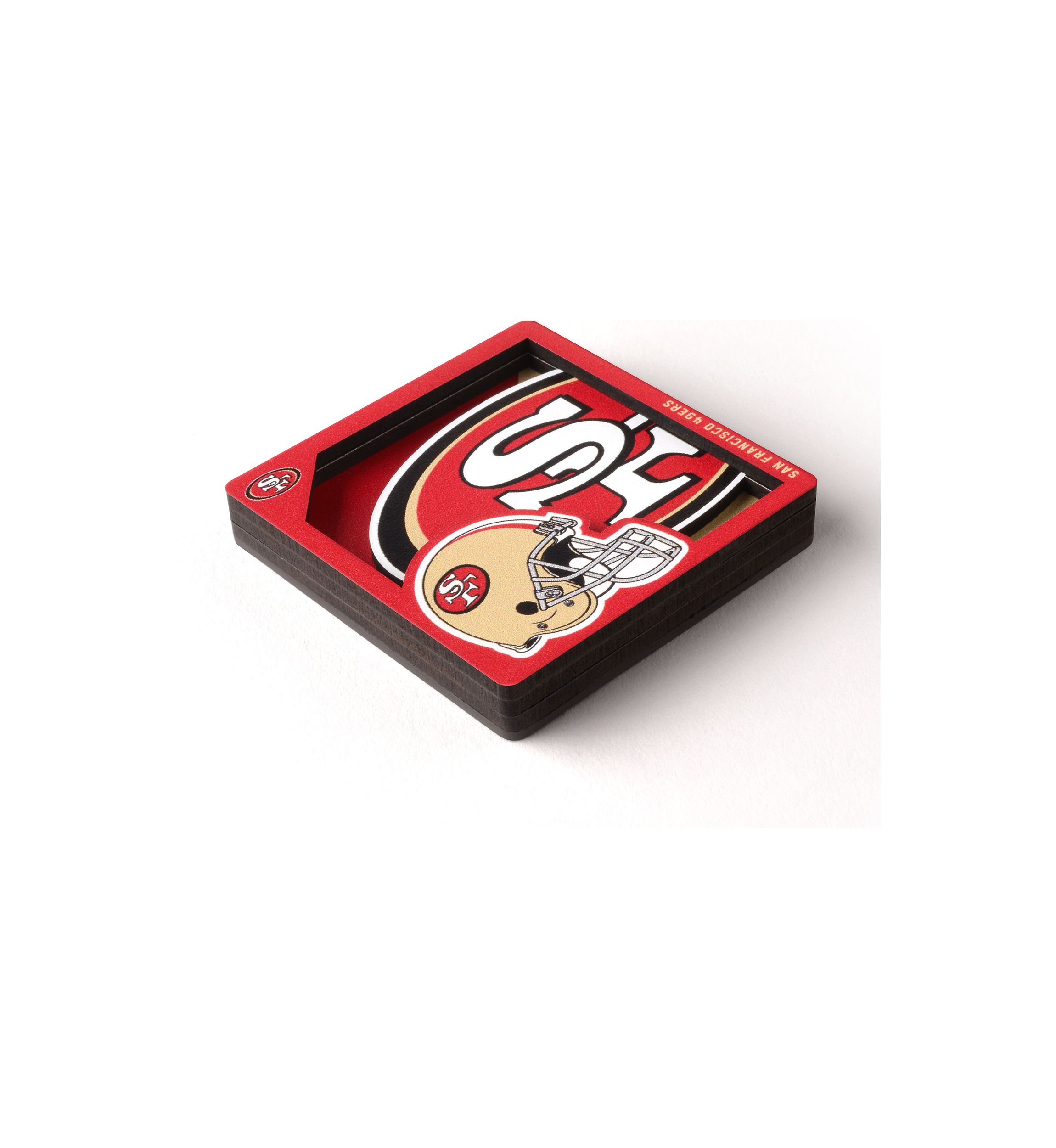 YouTheFan NFL San Francisco 49ers 3D Logo Series Magnets