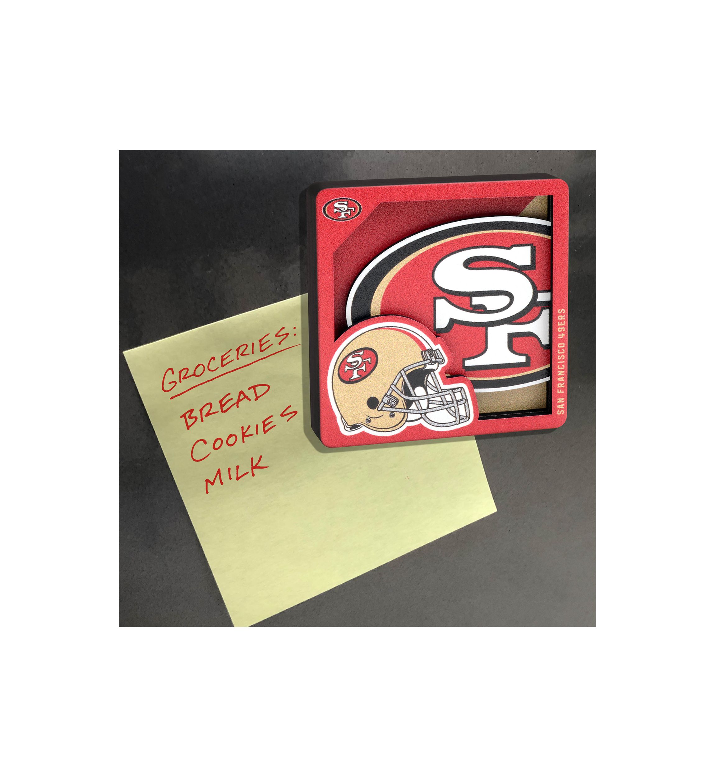 YouTheFan NFL San Francisco 49ers 3D Logo Series Magnets