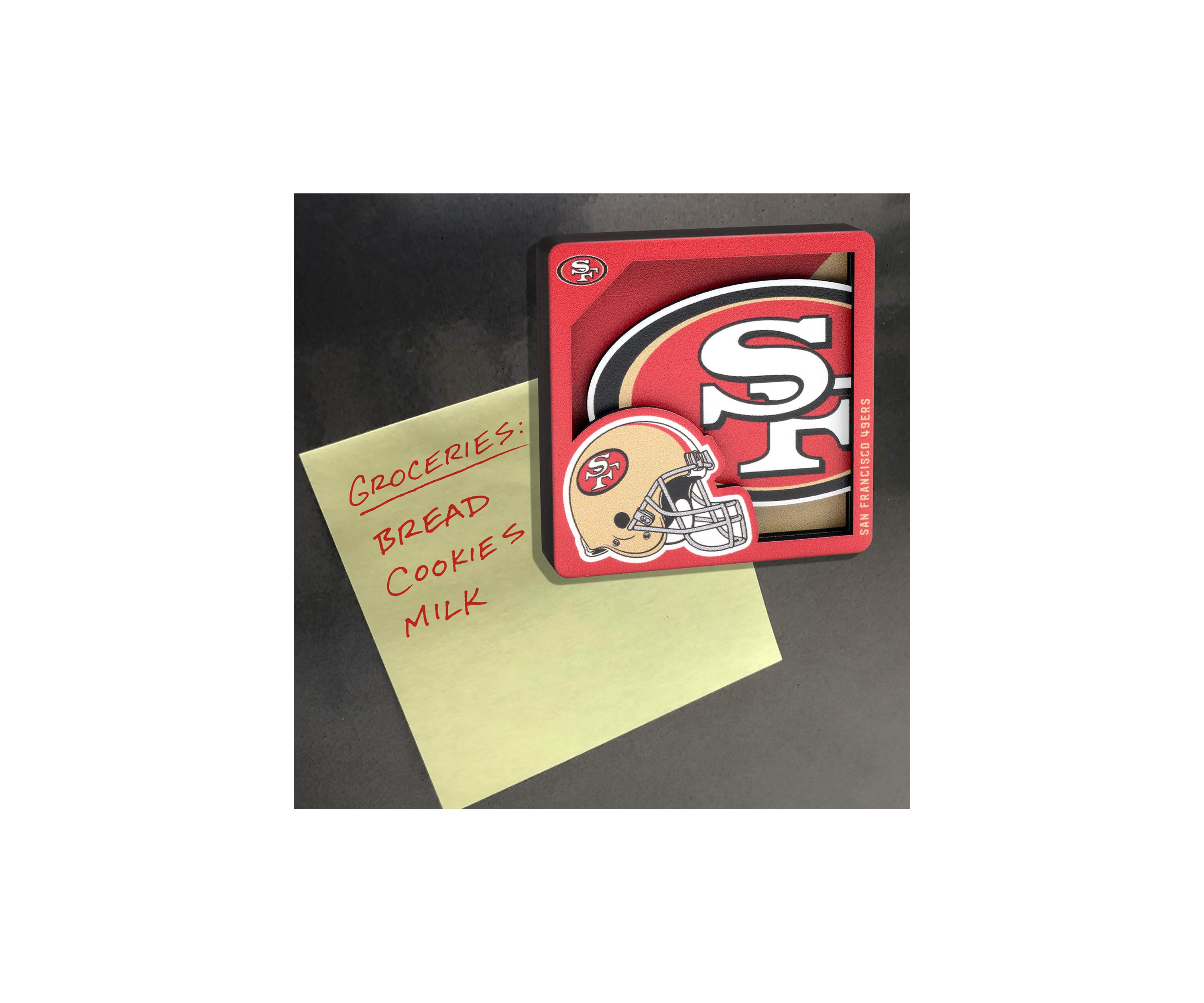 YouTheFan NFL San Francisco 49ers 3D Logo Series Magnets