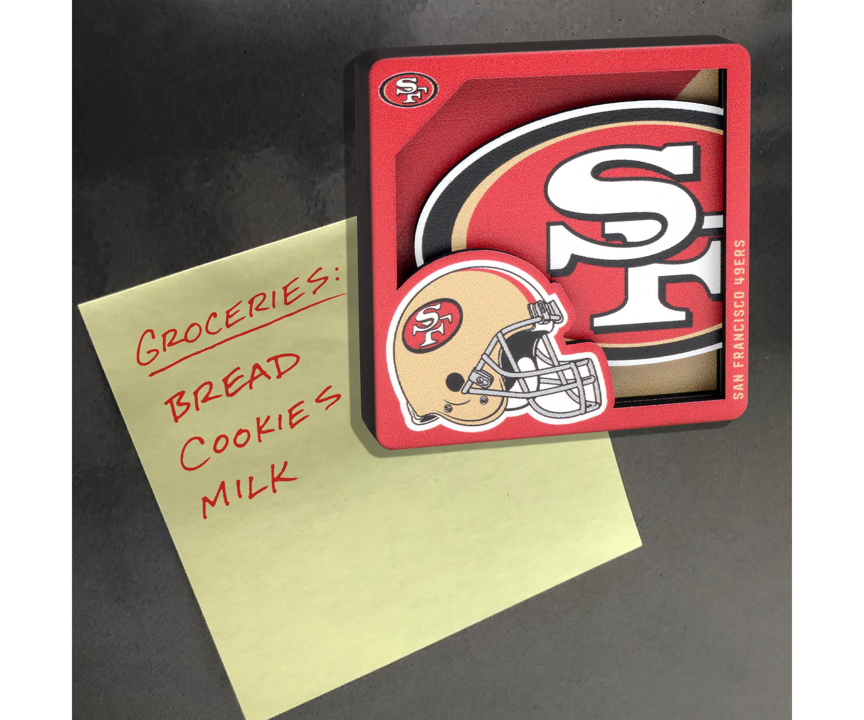 YouTheFan NFL San Francisco 49ers 3D Logo Series Magnets