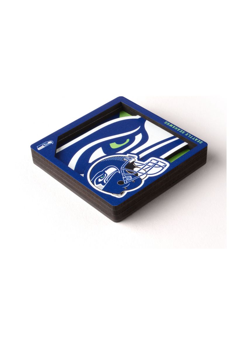 YouTheFan NFL Seattle Seahawks 3D Logo Series Magnets