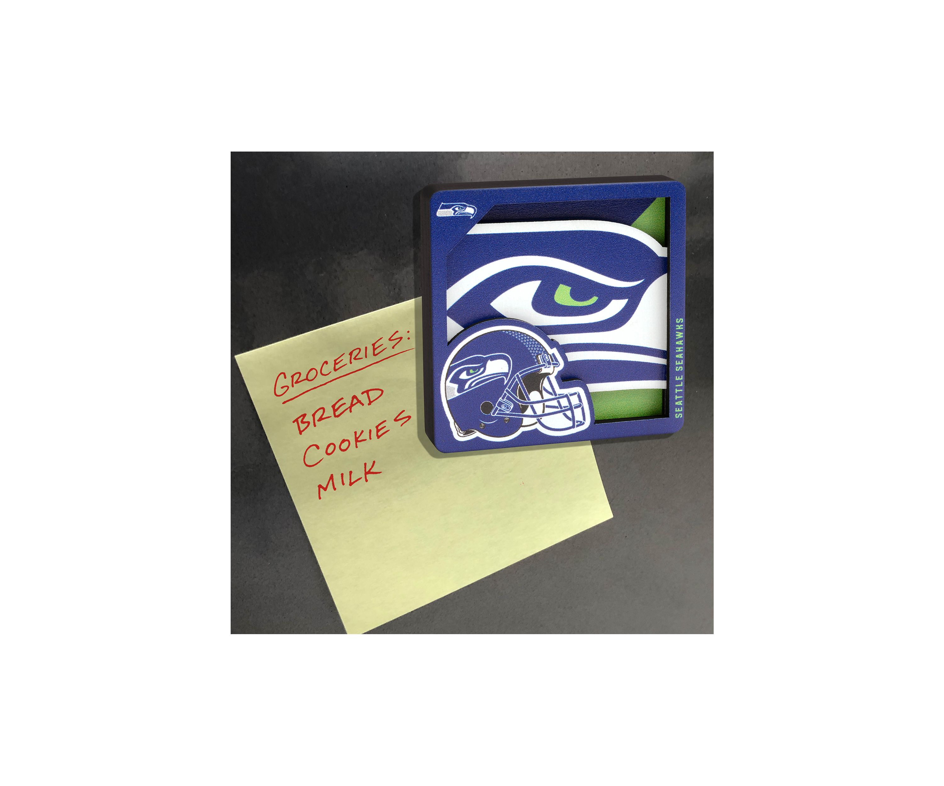 YouTheFan NFL Seattle Seahawks 3D Logo Series Magnets