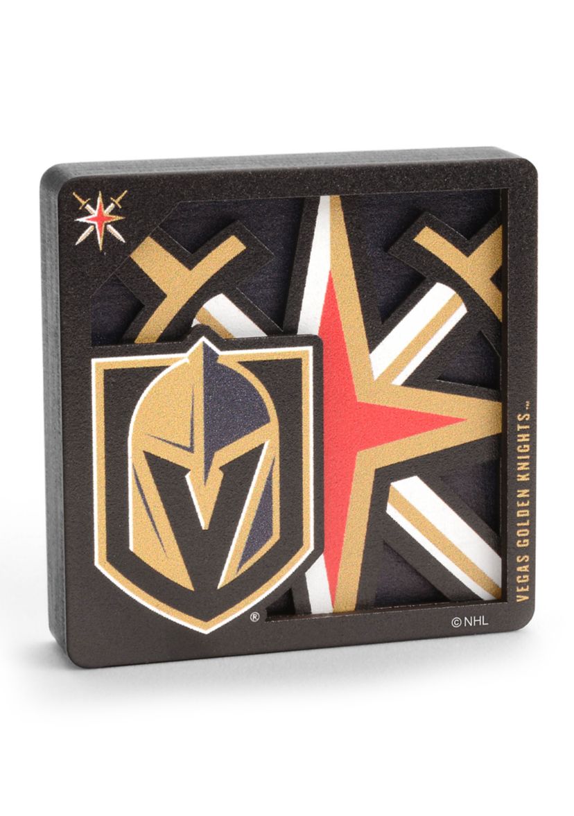YouTheFan NHL Vegas Golden Knights 3D Logo Series Magnets