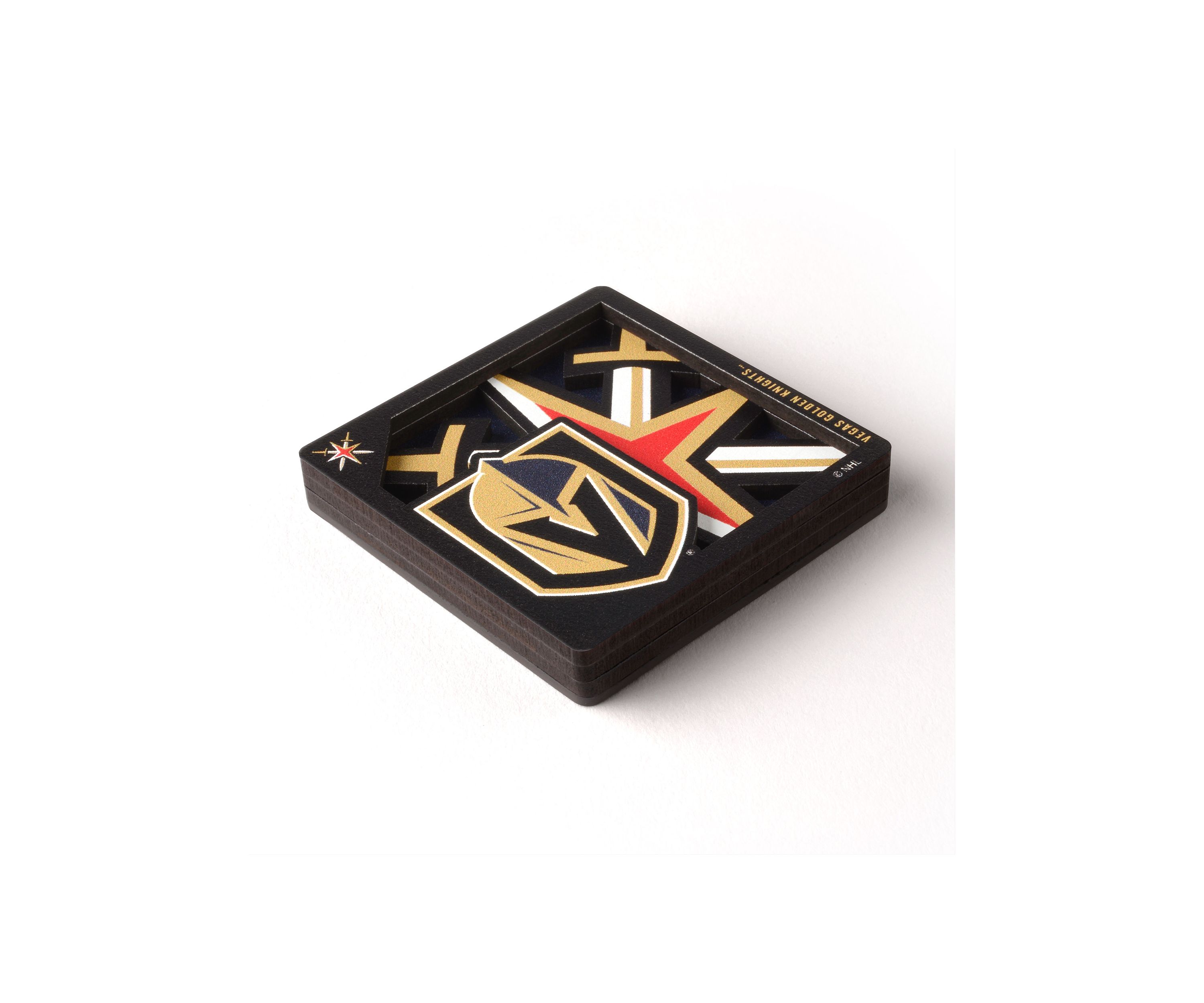 YouTheFan NHL Vegas Golden Knights 3D Logo Series Magnets