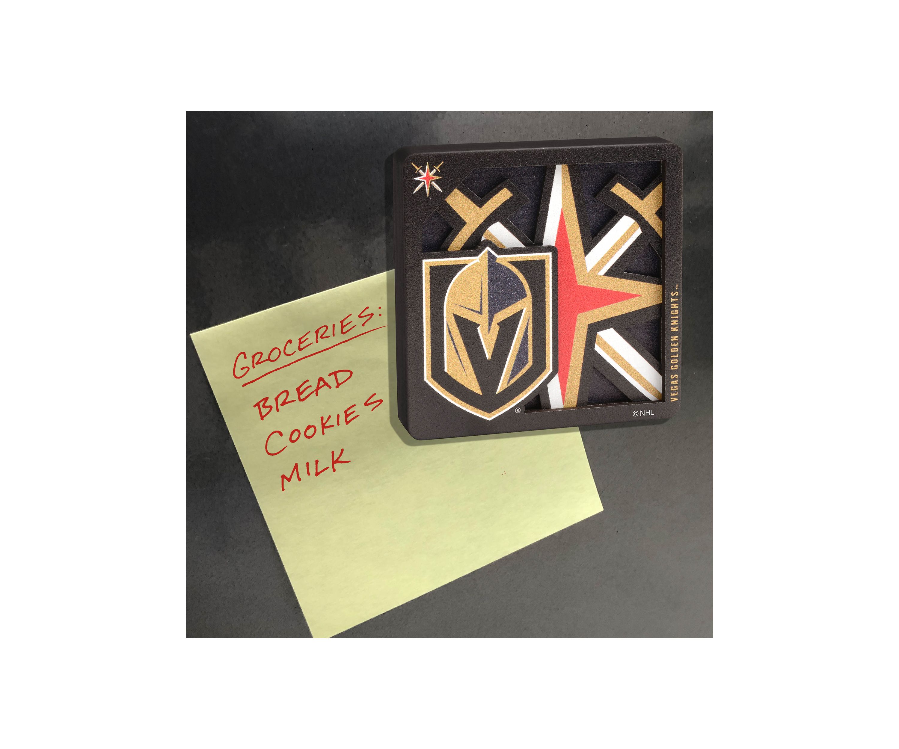 YouTheFan NHL Vegas Golden Knights 3D Logo Series Magnets