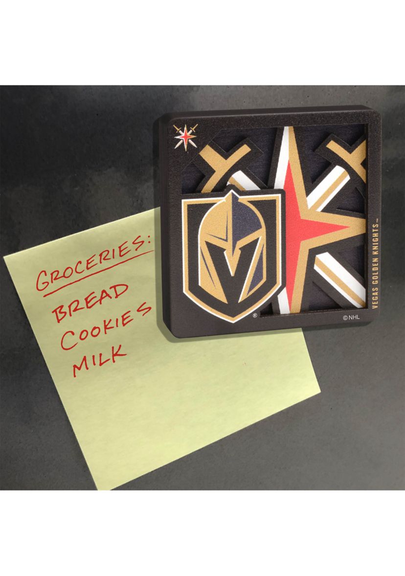 YouTheFan NHL Vegas Golden Knights 3D Logo Series Magnets