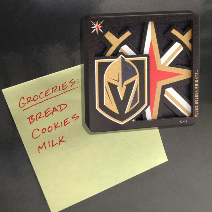 YouTheFan NHL Vegas Golden Knights 3D Logo Series Magnets