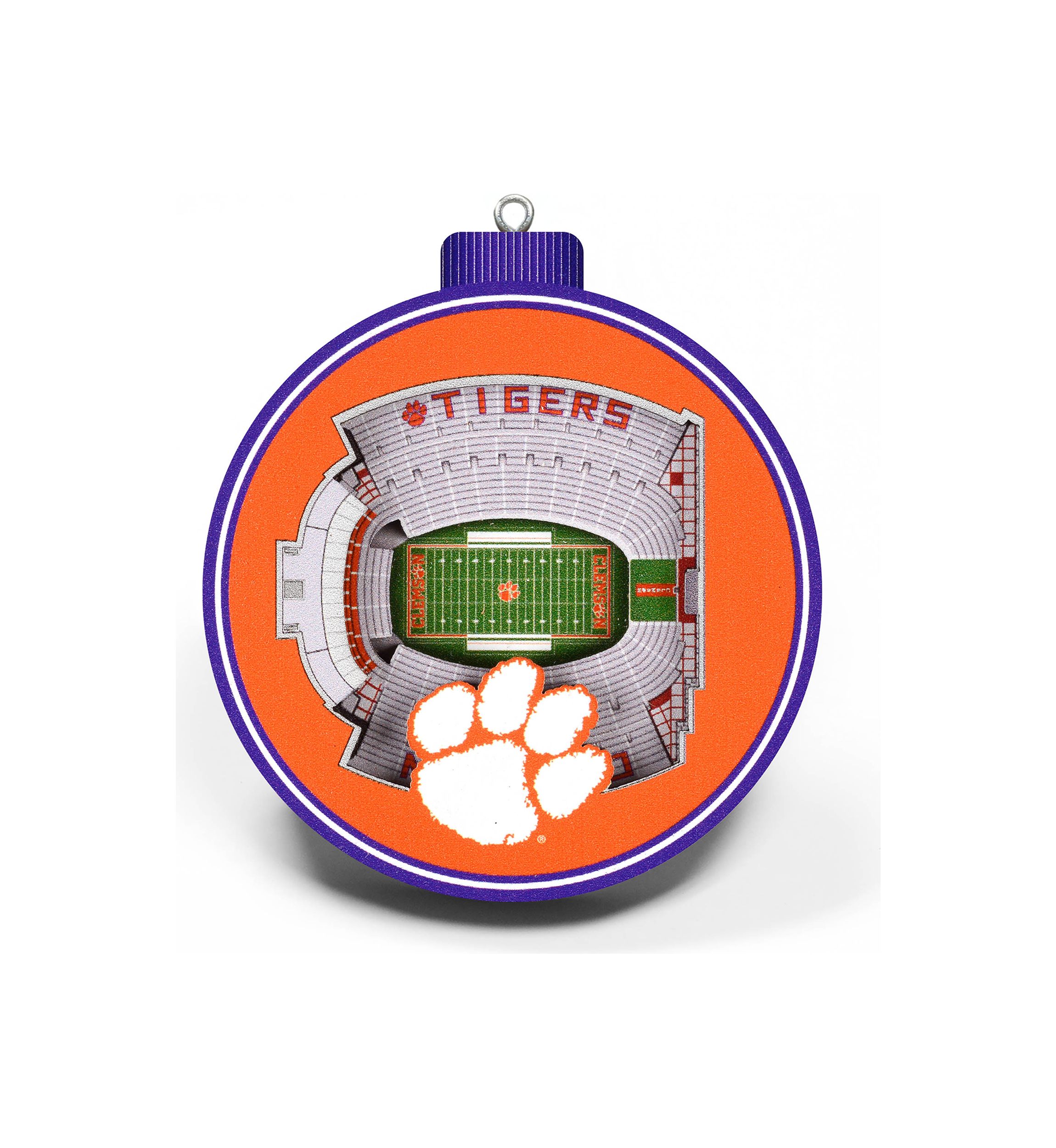 YouTheFan NCAA  Clemson Tigers 3D StadiumView Ornament - Memorial Stadium