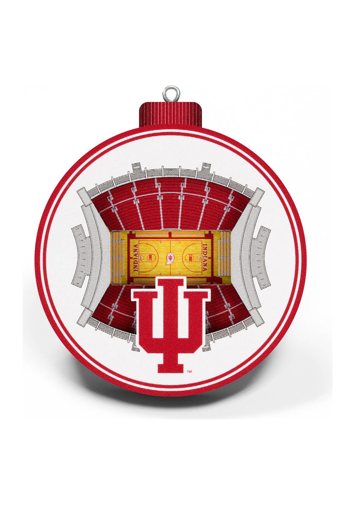 YouTheFan NCAA  Indiana Hoosiers 3D StadiumView Ornament - Assembly Hall