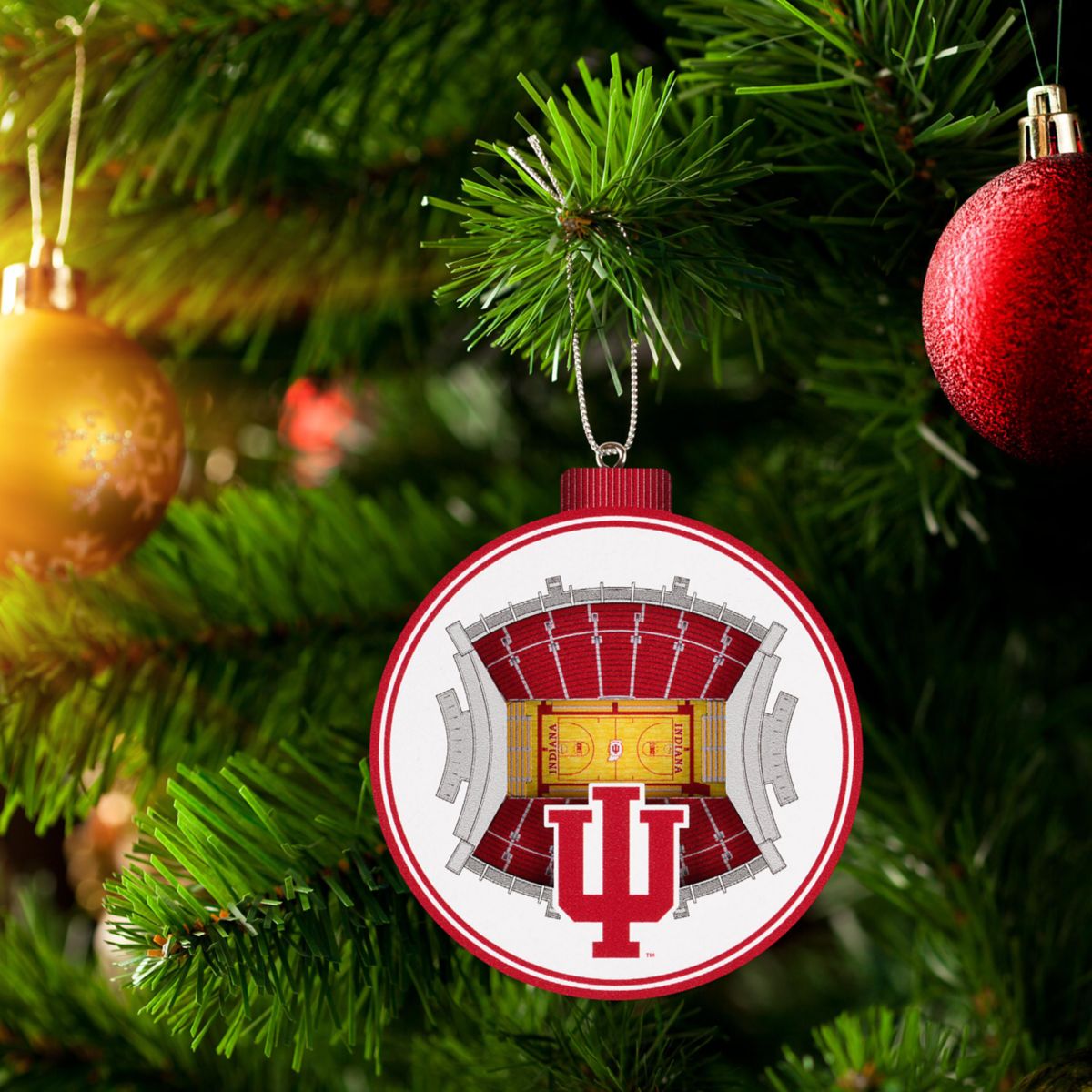 YouTheFan NCAA  Indiana Hoosiers 3D StadiumView Ornament - Assembly Hall