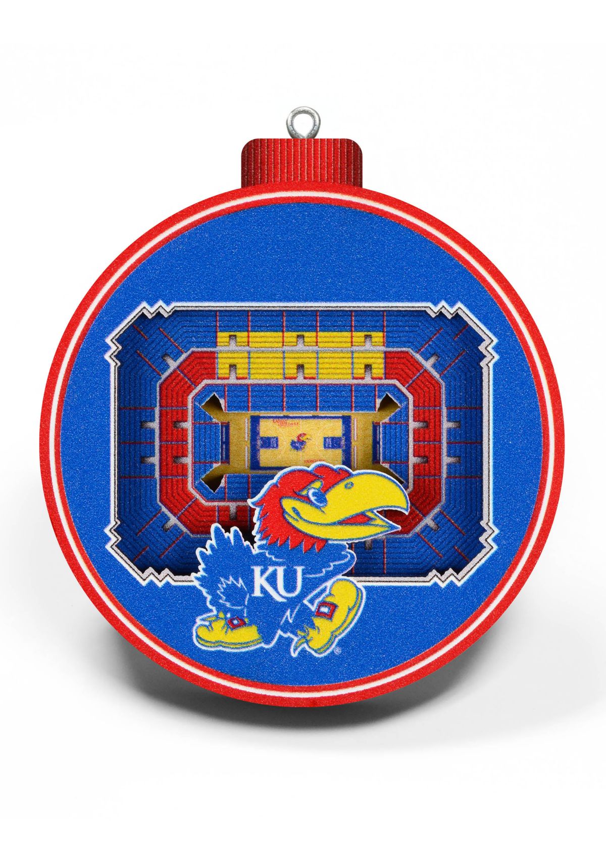 YouTheFan NCAA  Kansas Jayhawks 3D StadiumView Ornament - Allen Fieldhouse