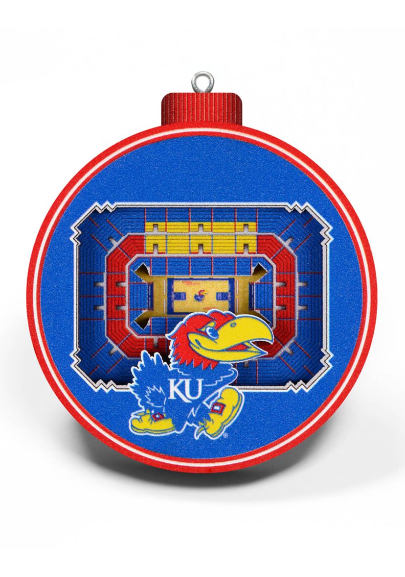 YouTheFan NCAA  Kansas Jayhawks 3D StadiumView Ornament - Allen Fieldhouse