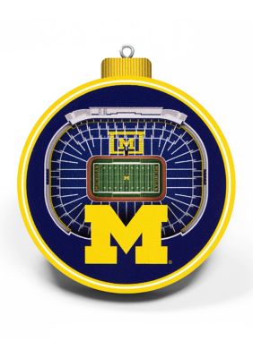YouTheFan NCAA Michigan Wolverines 3D StadiumView Ornament - Michigan Stadium