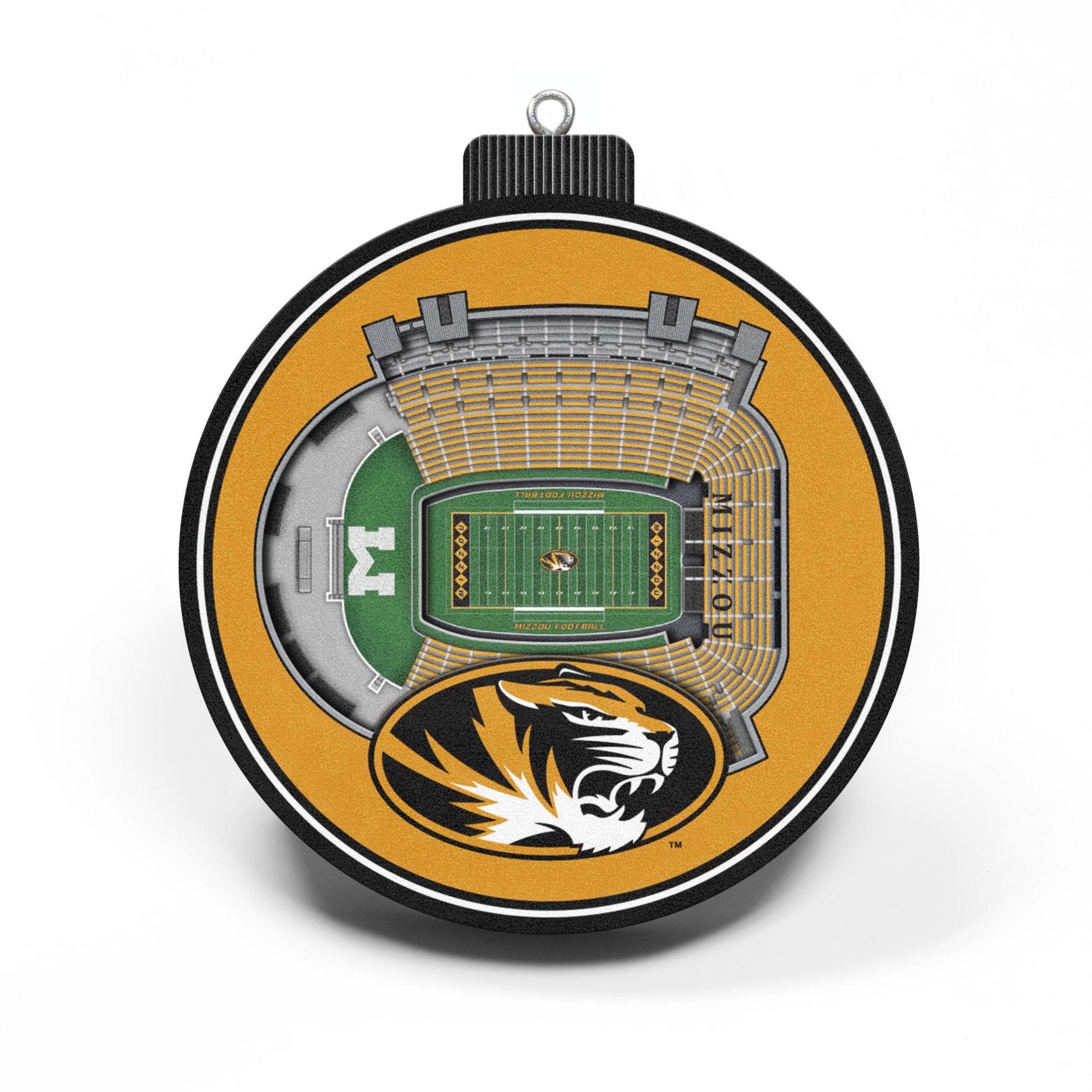 YouTheFan NCAA Missouri Tigers 3D StadiumView Ornament - Faurot Field at Memorial Stadium
